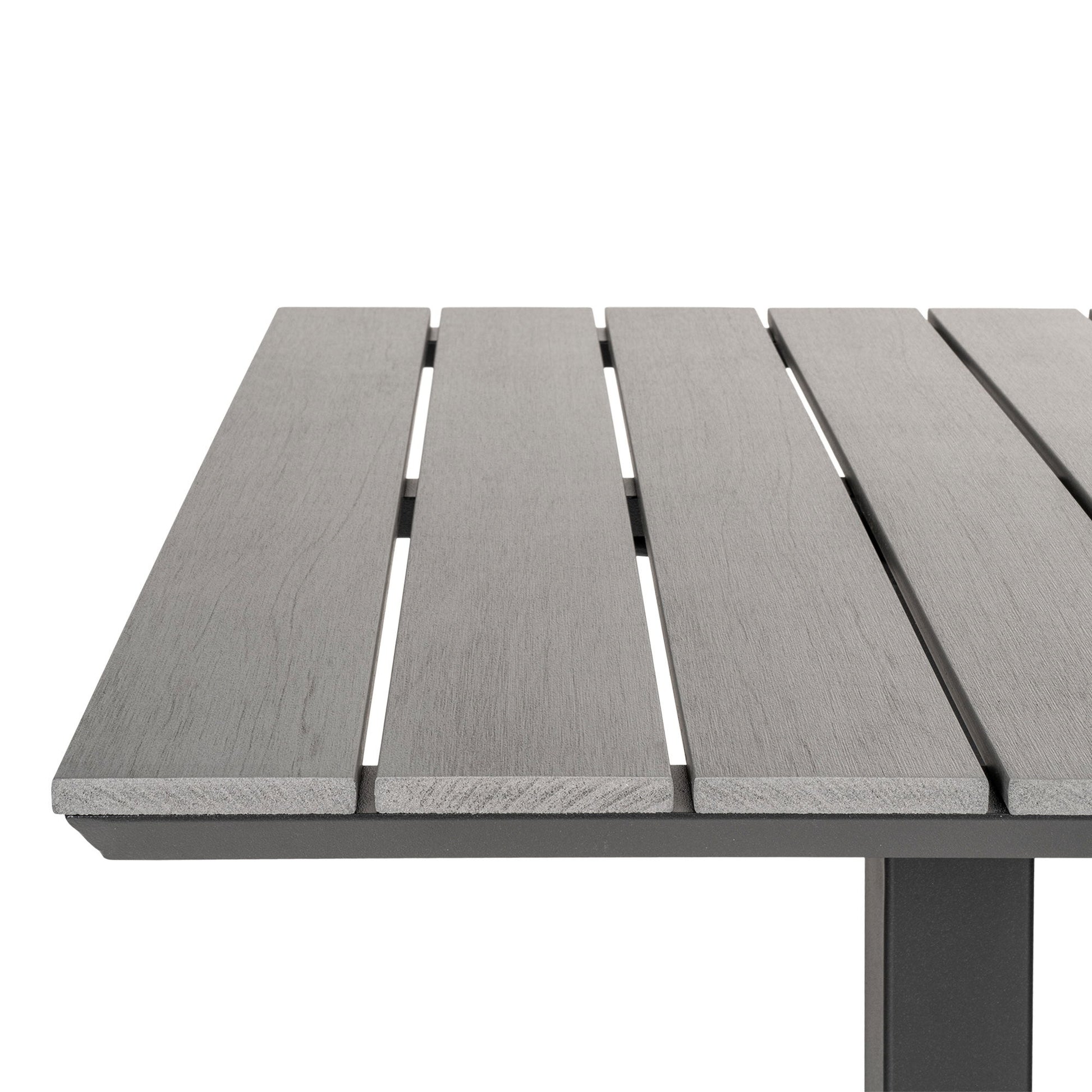 House Nordic Gartentisch – Schwarz – Aluminium – Tisch 70 × 70 × 72 cm