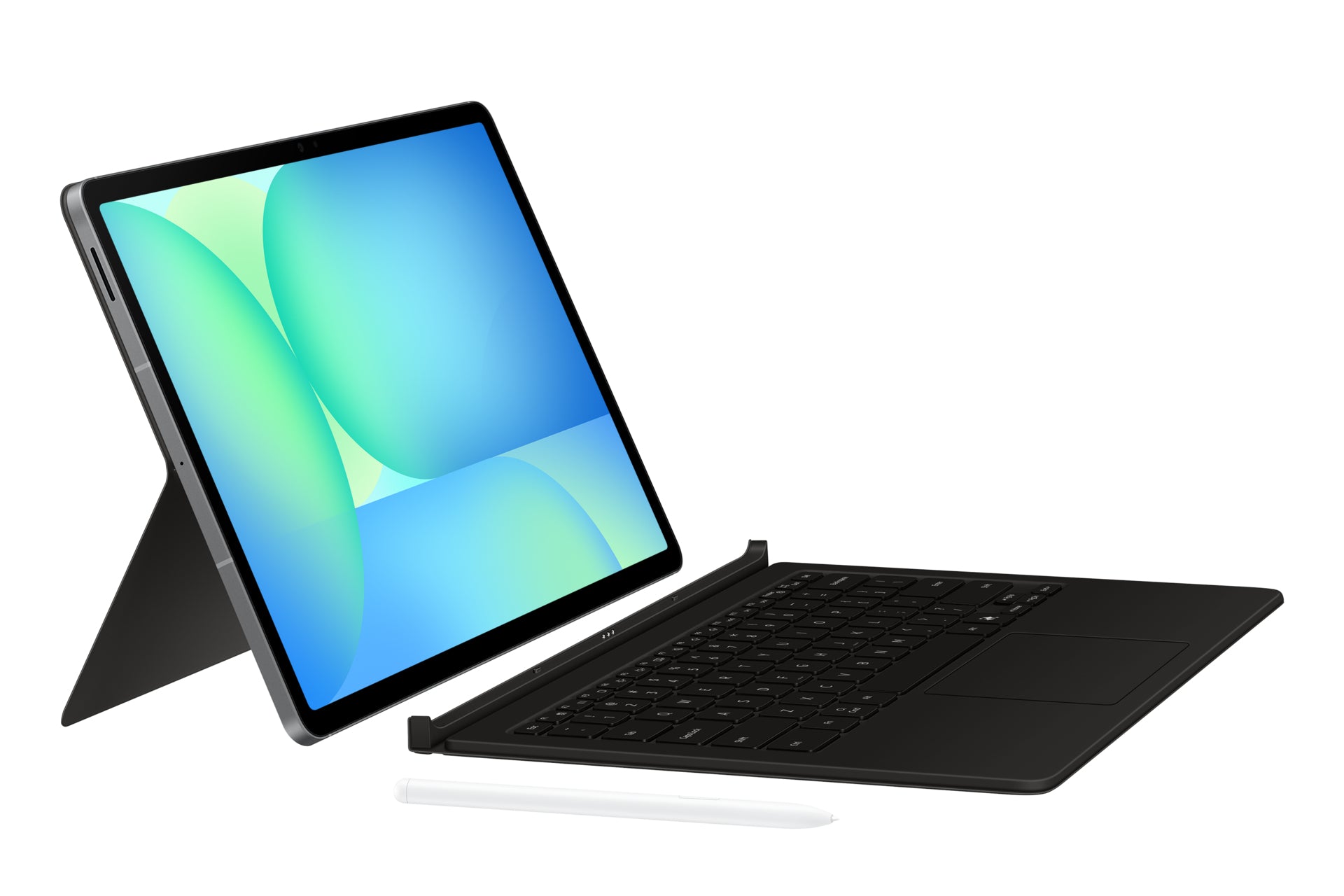 Samsung EF-DX625 – Galaxy Tab S10 FE+, QWERTY, Trackpad, Pogo Pin, Schwarz