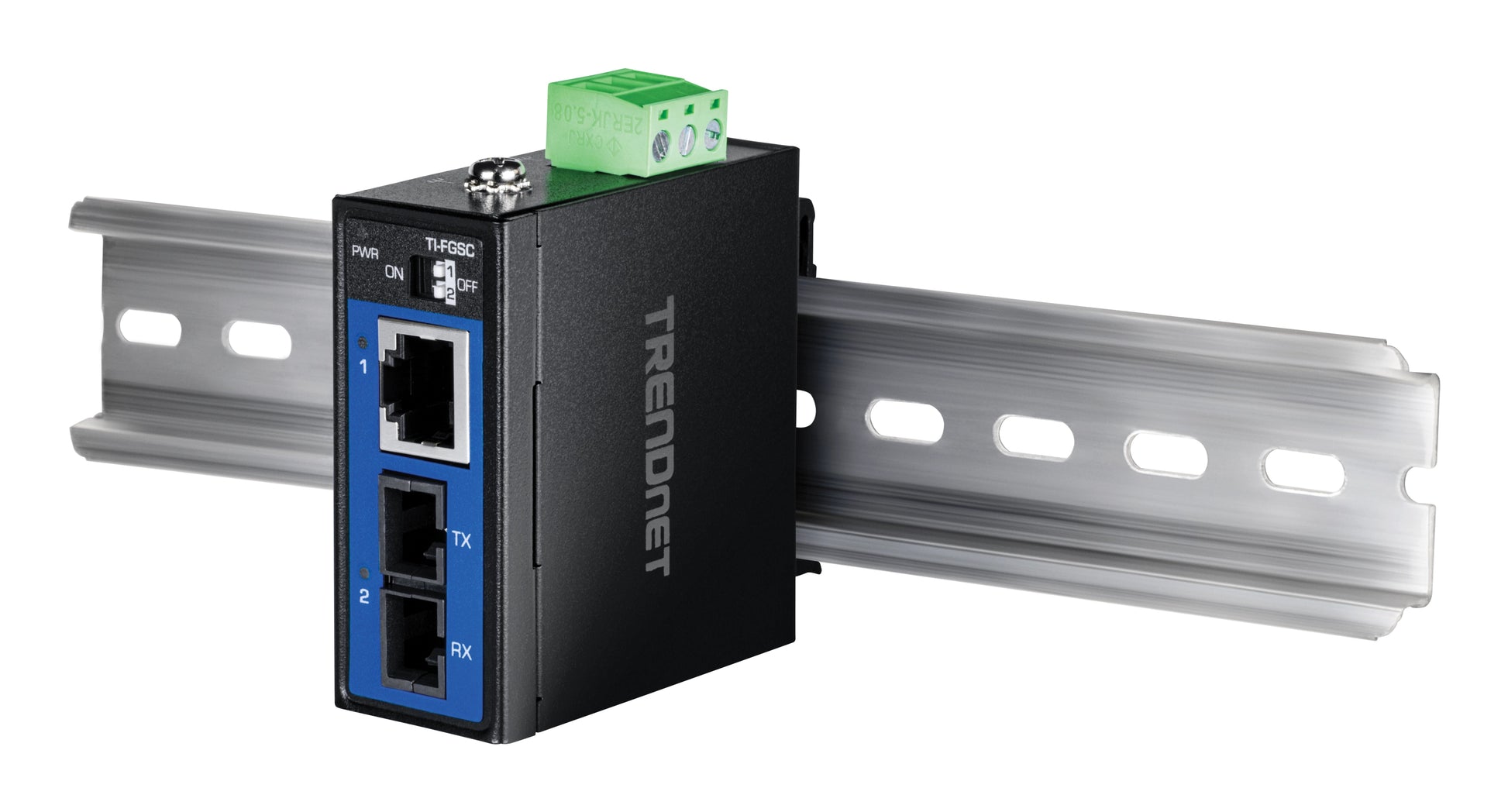 TRENDnet TI-FGSC Medienkonverter SC zu RJ-45 – Gigabit, 1000BASE-LX 1310 nm, Multimode, bis 1 km