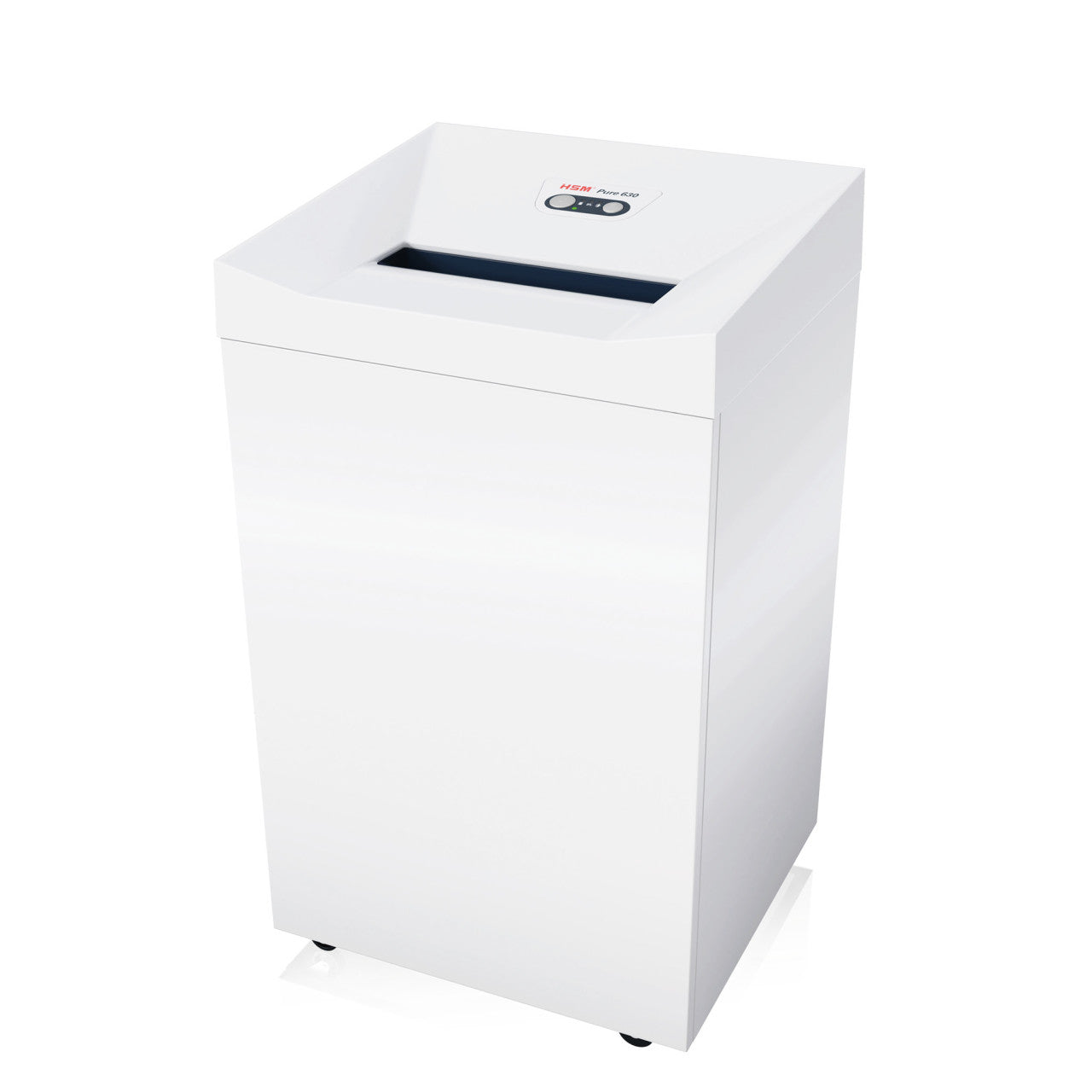 HSM PURE 630 – Aktenvernichter, DIN P-4, Partikelschnitt 4,5 × 30 mm, 130 l, CDs, Kreditkarten