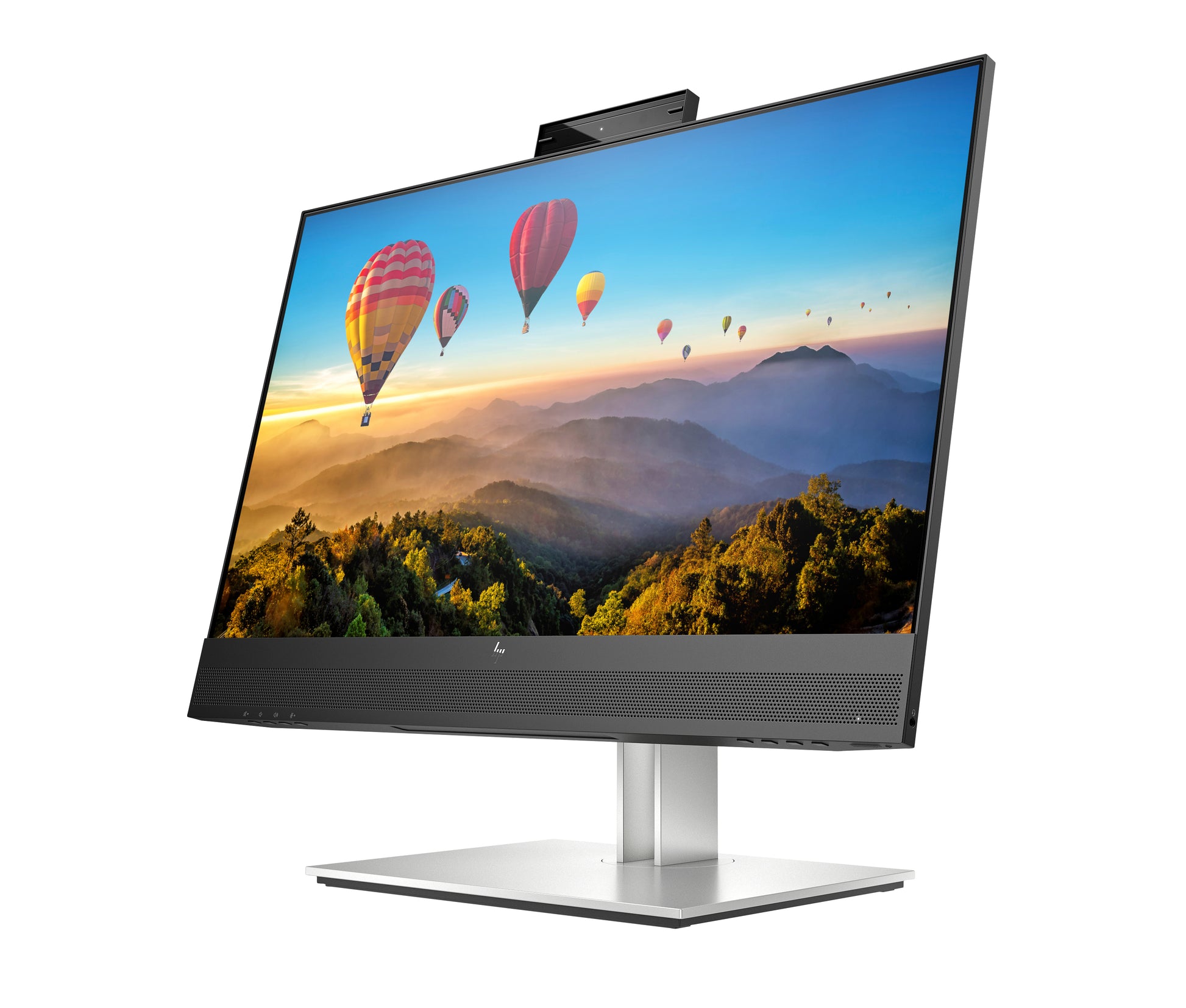HP E24m G4 – Monitor, 23,8", 300 cd/m², Webcam, Mikrofon, Lautsprecher, USB-C PD 65 W, VESA 100 × 100, Schwarz