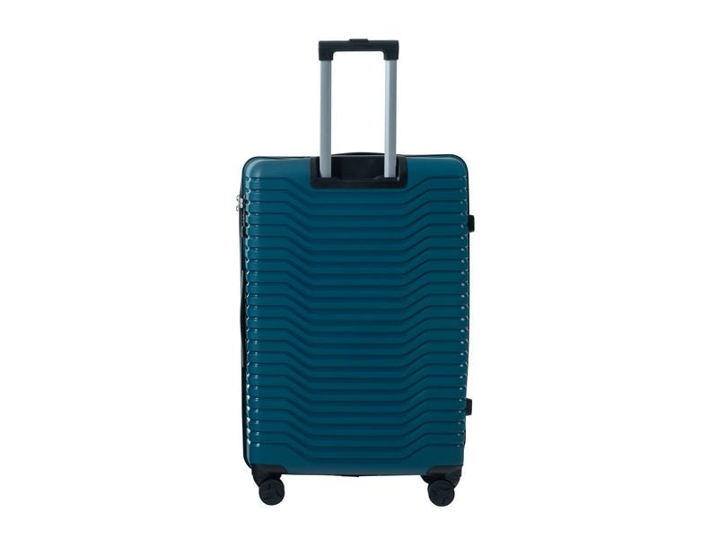 KOOR Trolley – 95 l, Hartschale, 4 Rollen, mit TSA, Petrol, 46 × 76 × 30 cm