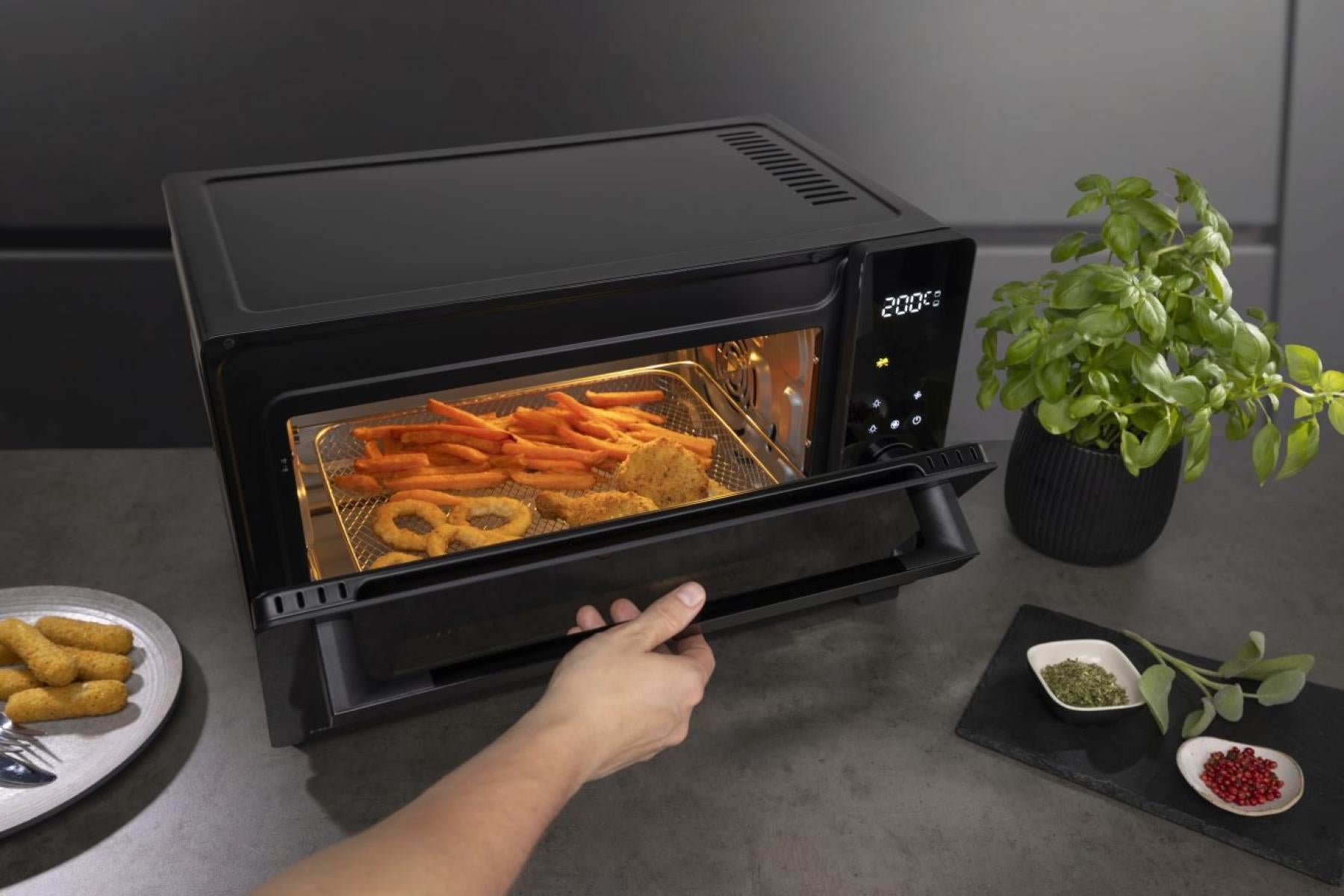Hisense Mini Ofen HOM30AF – 30 l, 1800 W, Schwarz