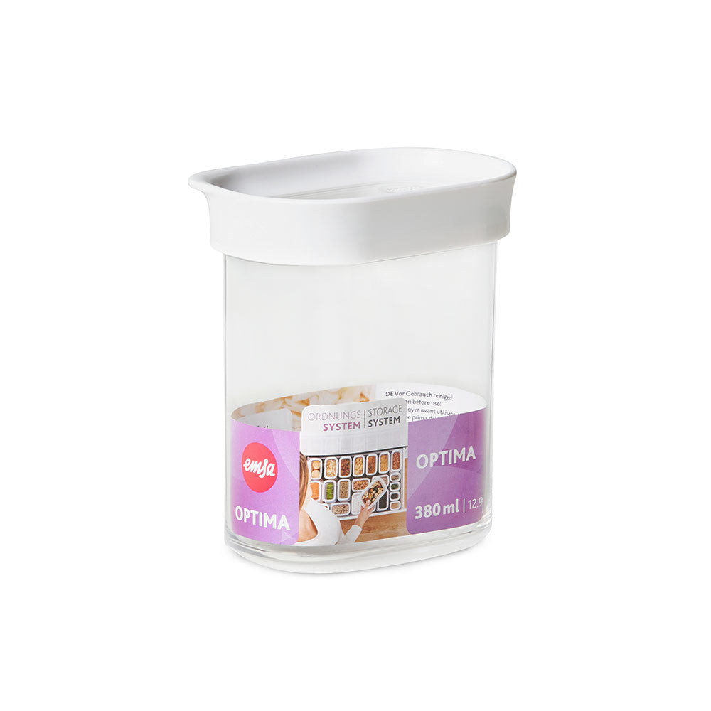 Emsa – Vorratsdose 380 ml, 9,9 × 6,9 × 11,9 cm, Kunststoff, Transparent