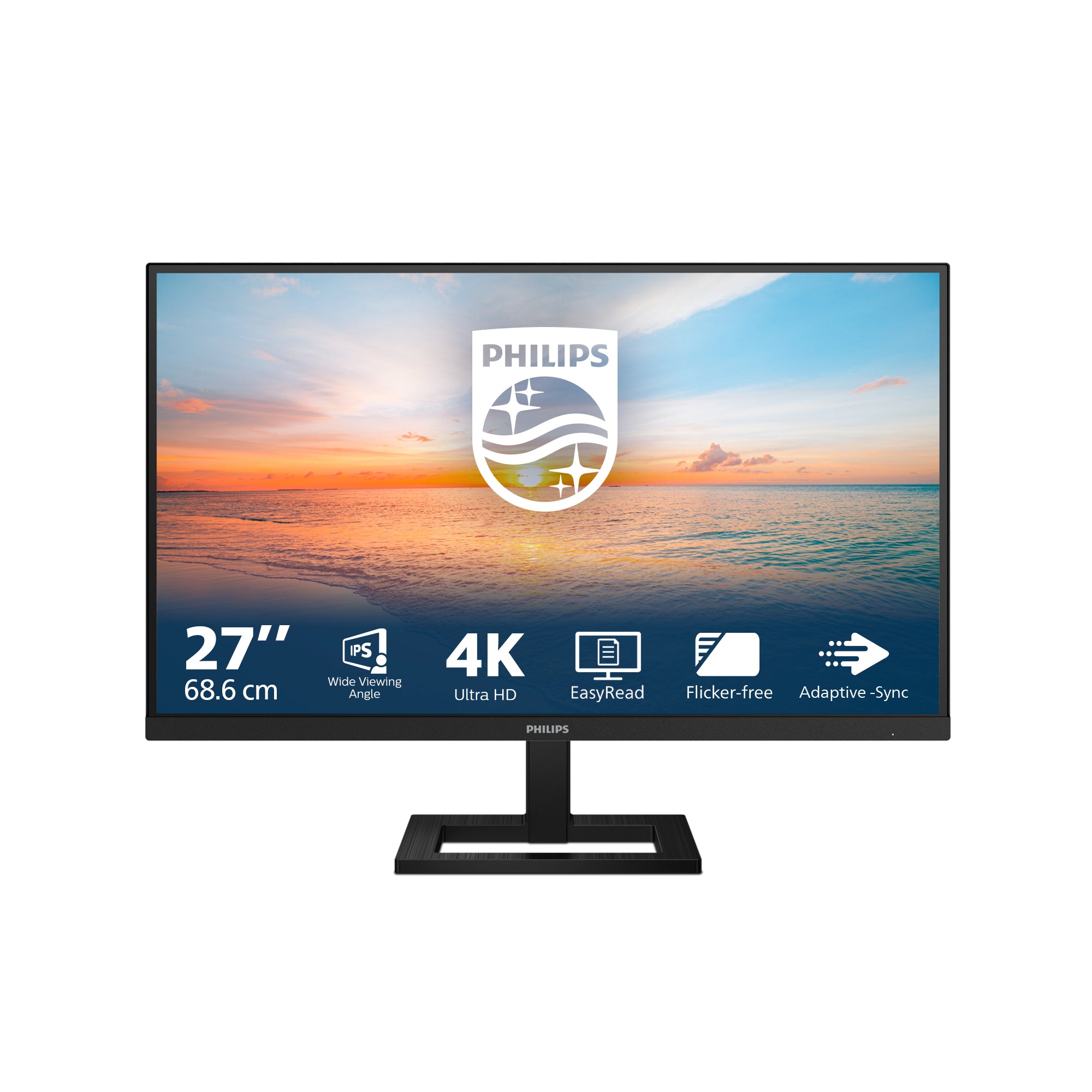 Philips 27E1N1900AE/00 – Monitor, 27", 350 cd/m², USB-C, Integrierte Lautsprecher, VESA 100 × 100, Schwarz