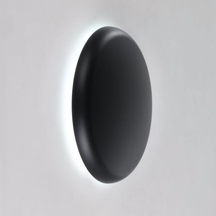 EGLO Porciano Wandleuchte – Ø 20 × 4 cm, 100 lm, 2 W, Farbtemperatur einstellbar, dimmbar, Akku, Magnet, schwarz
