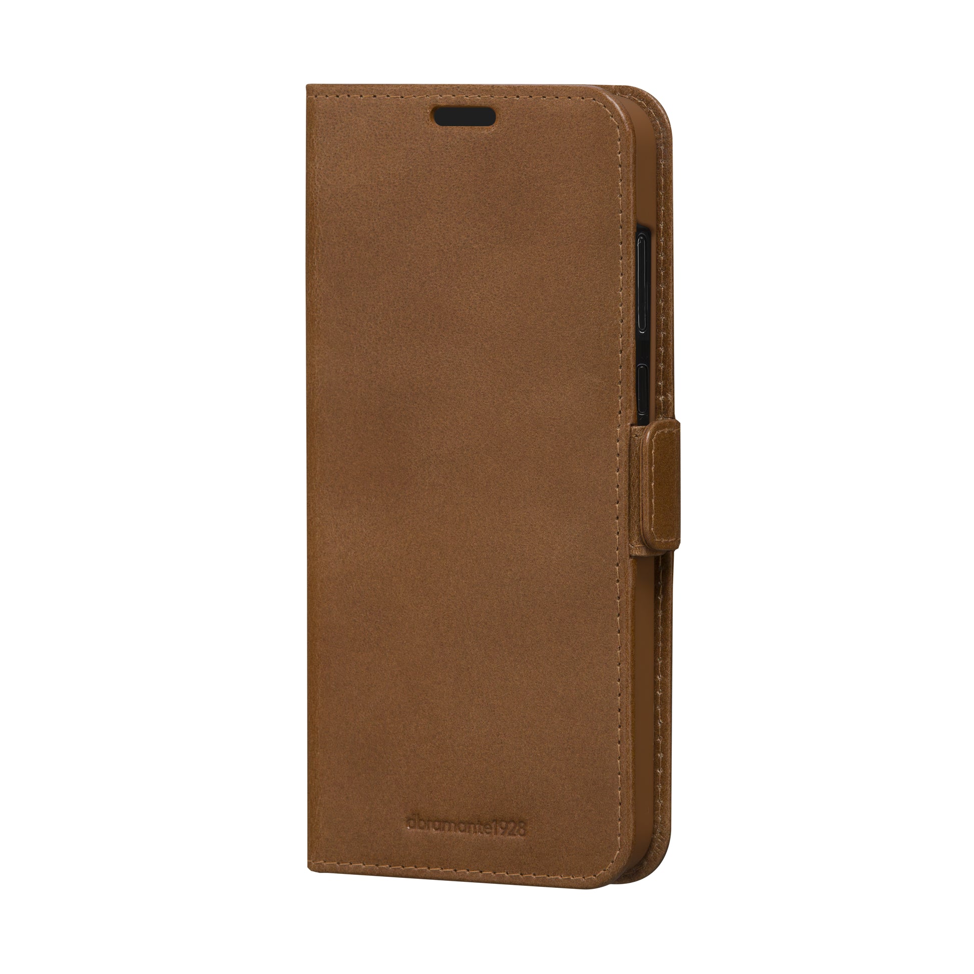 dbramante1928 Copenhagen Wallethülle – für Samsung Galaxy A55 5G, mit Ständer, 3 Kartenfächer, Leder, Braun