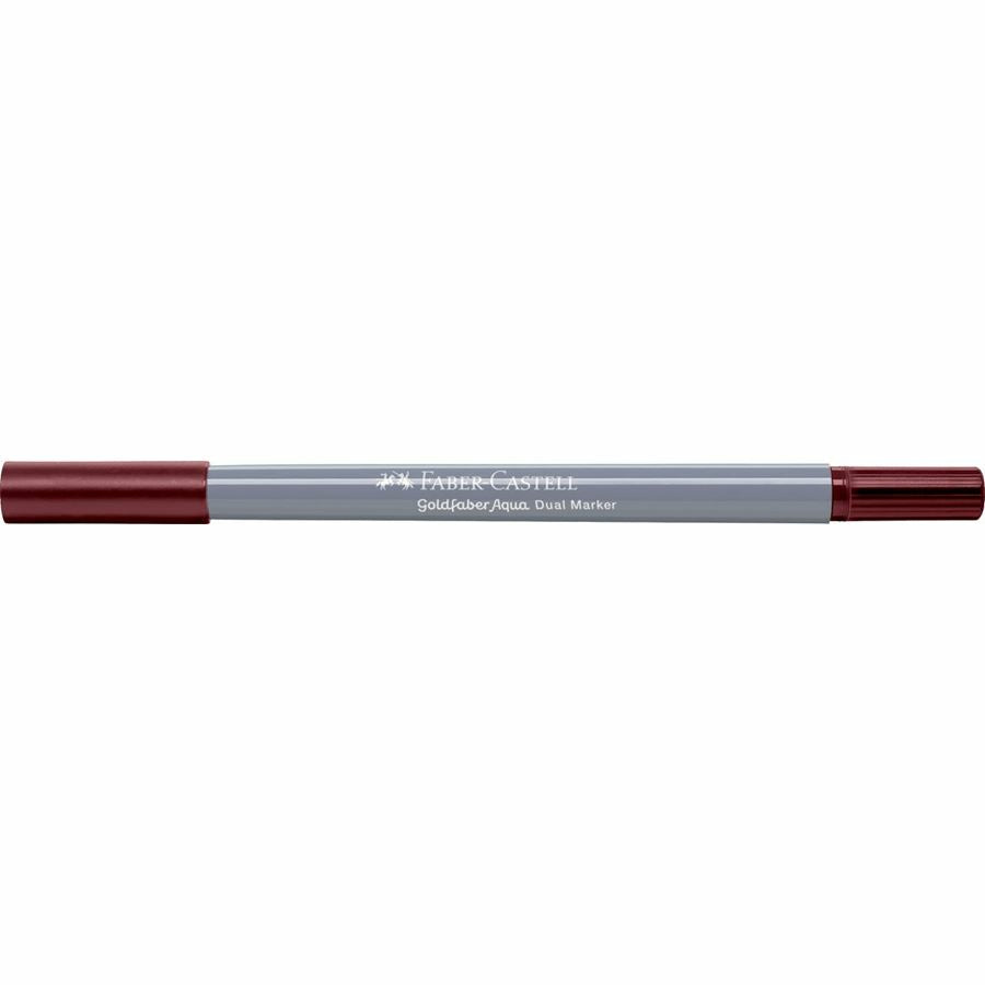Faber-Castell Brush Pen – Finelinerspitze 0,6 mm, Pinselspitze – Caput Mortuum Violet – wasservermalbar