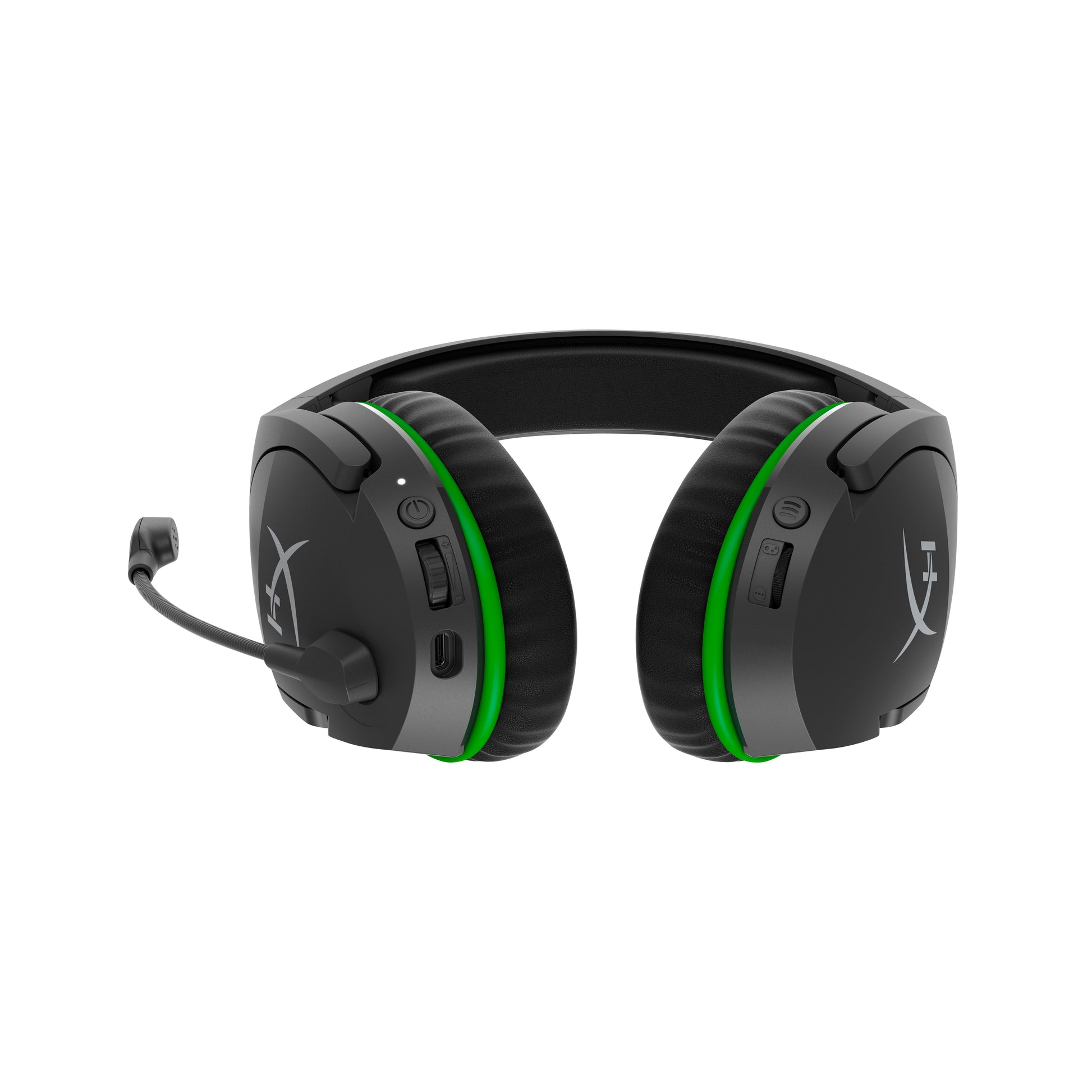 HyperX CloudX Stinger HX-HSCSX-BK Gaming-Headset – Over-Ear, Stereo, Kabelgebunden, 3,5 mm Klinke, Schwarz/Grün