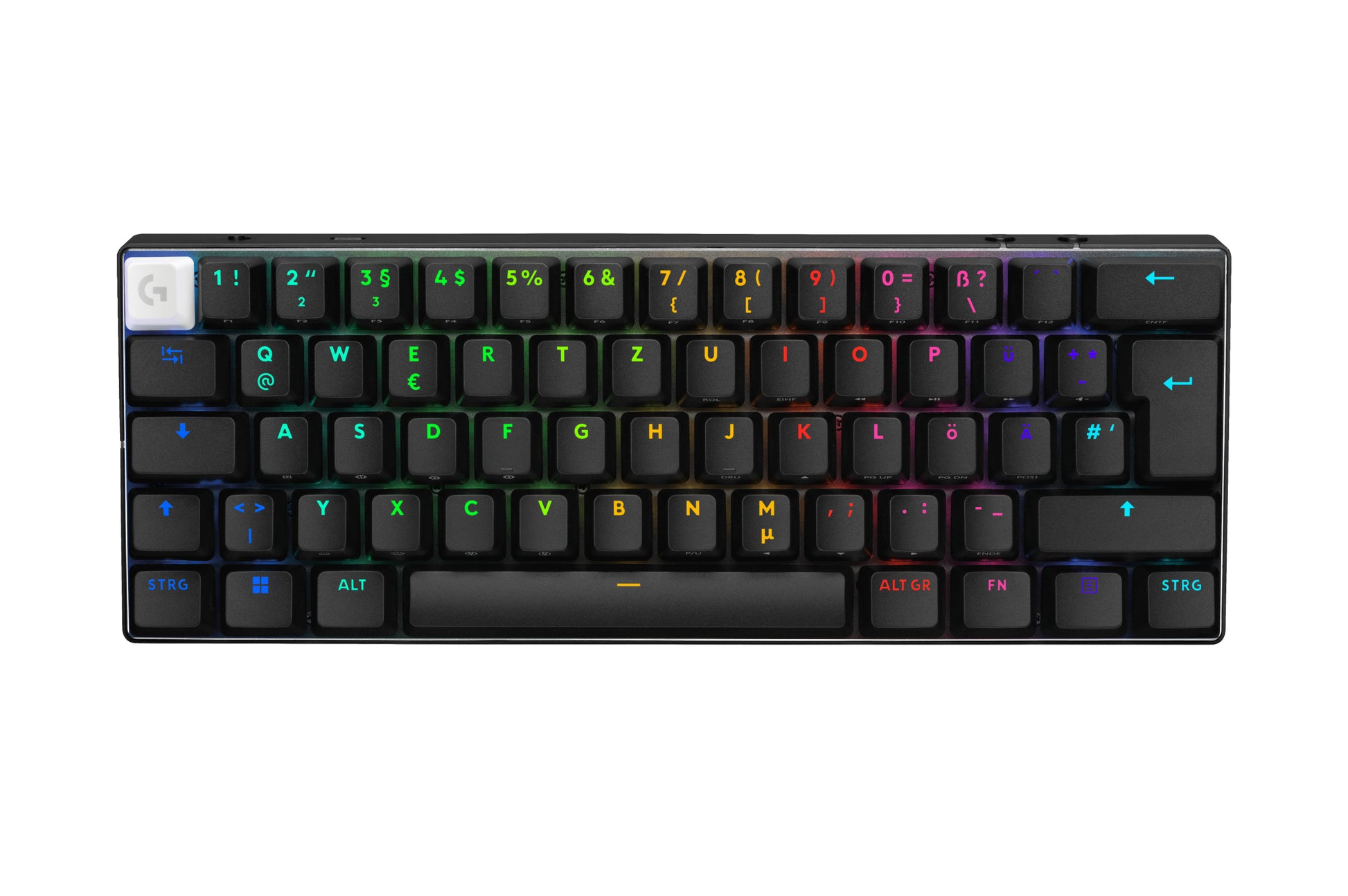 Logitech G PRO X 60 – Tastatur 60% – Mechanisch – Bluetooth & 2,4 GHz (Nano-Empfänger USB-A) – QWERTZ (CH)