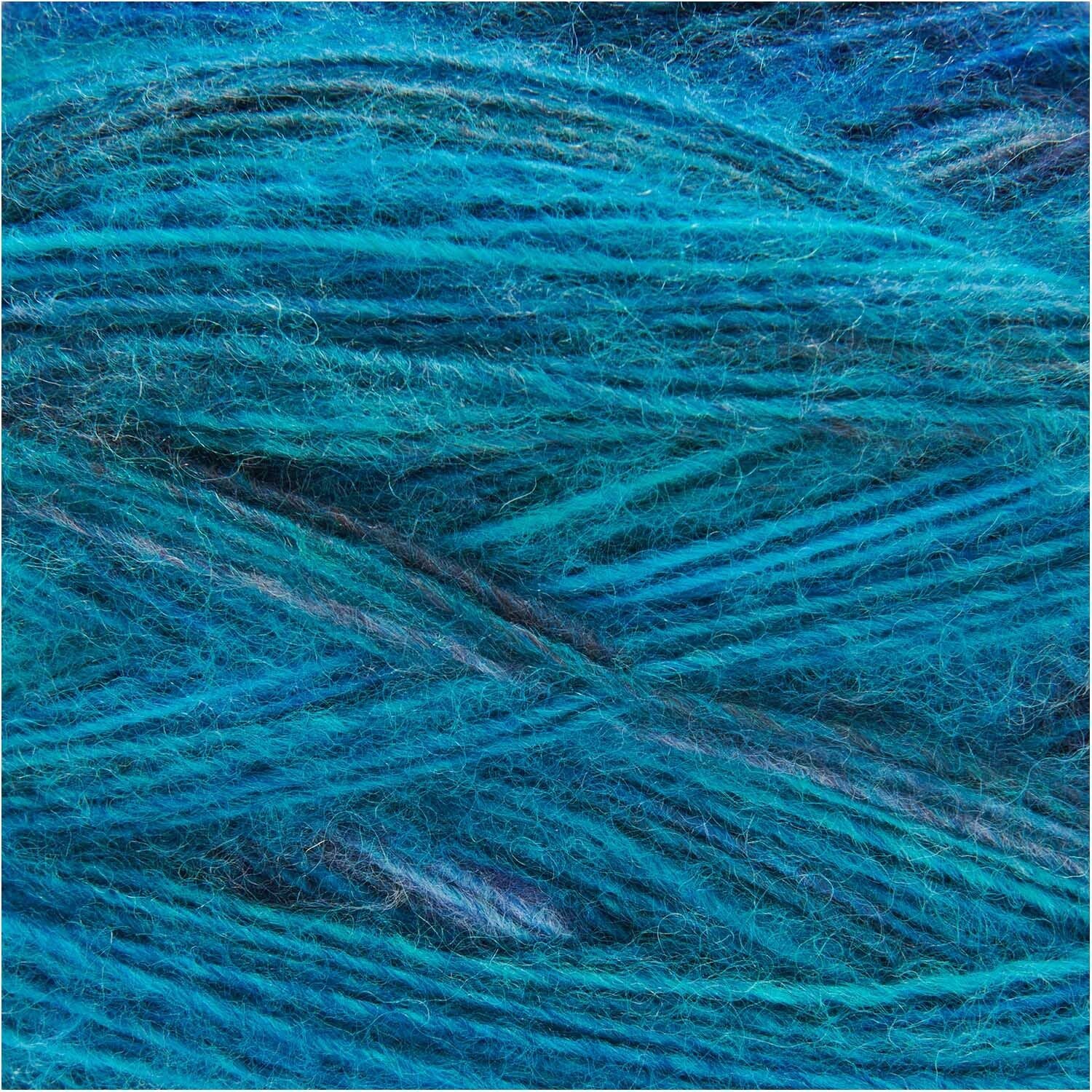 Rico Design Melange Garzato Wolle Aqua – 200 g, 700 m, Nadel 5 mm, 51% Schurwolle/49% Polyacryl, 1 Stk.