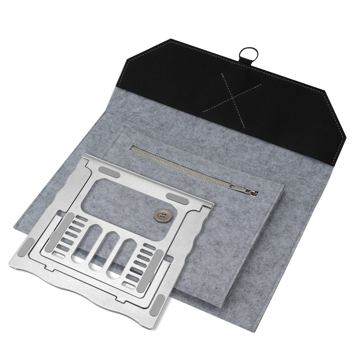 4smarts Notebook-Tasche für Geräte bis 13" – Grau