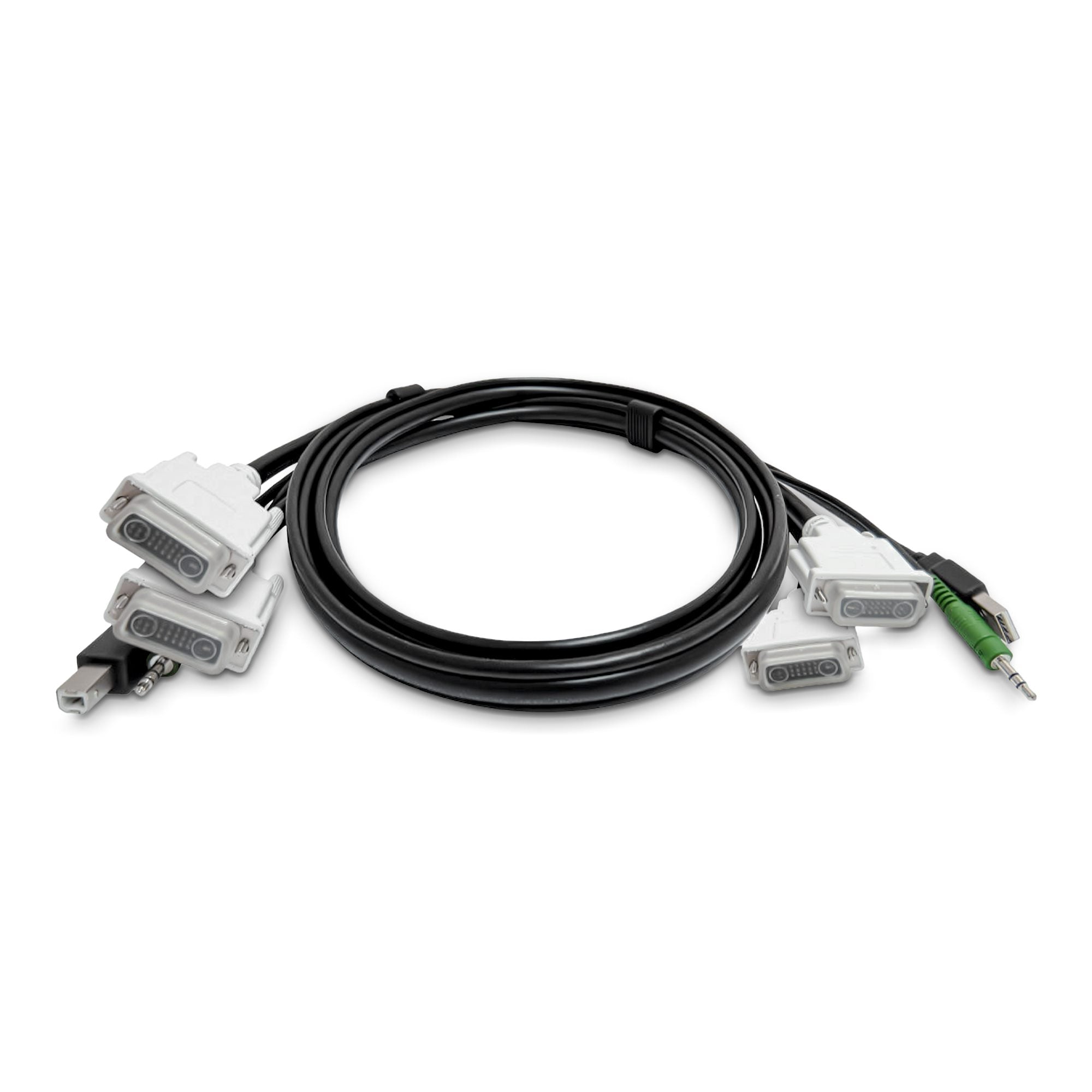 StarTech.com SK2DVMMKVM10-TAA – Dual-DVI KVM-Kabel – 3 m, USB A/B, Audio 3,5 mm, TAA