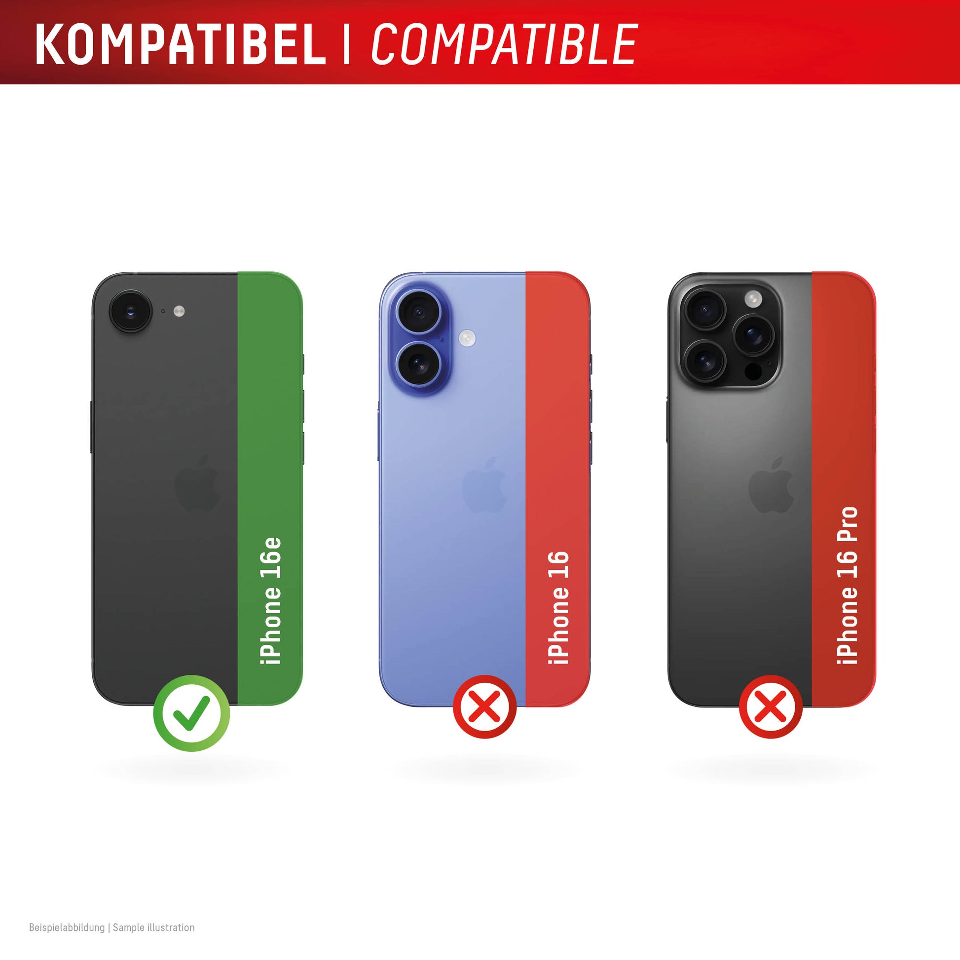 E.V.I. Displayschutz (Panzerglas), 10H – für iPhone 16e