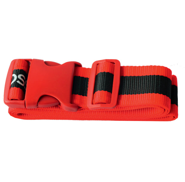 Skross Gepäckriemen – verstellbar 18–190 cm, 20 mm breit, 106 g – rot – Polypropylen (PP) – 1 Stk.
