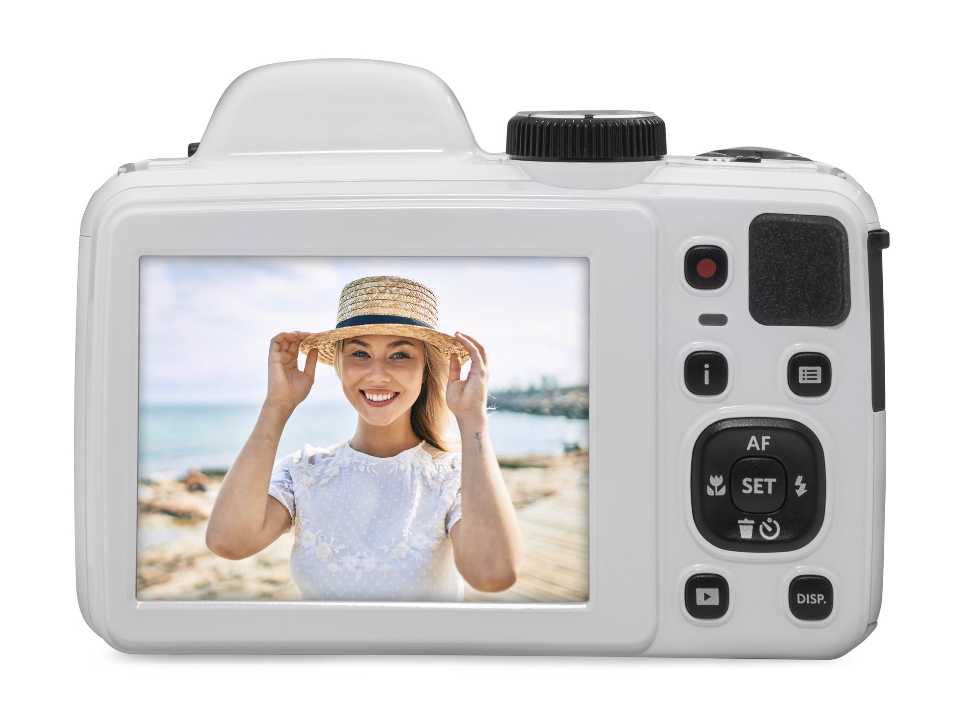 Kodak AZ405 – Bridgekamera, 40× optischer Zoom, 20,68 MP, 1080p, Weiss
