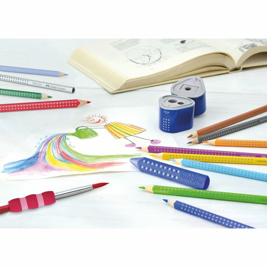 Faber-Castell Aquarellfarbstifte – 12 Farben, im Kartonetui, Ø 3 mm, dreikantig, FSC