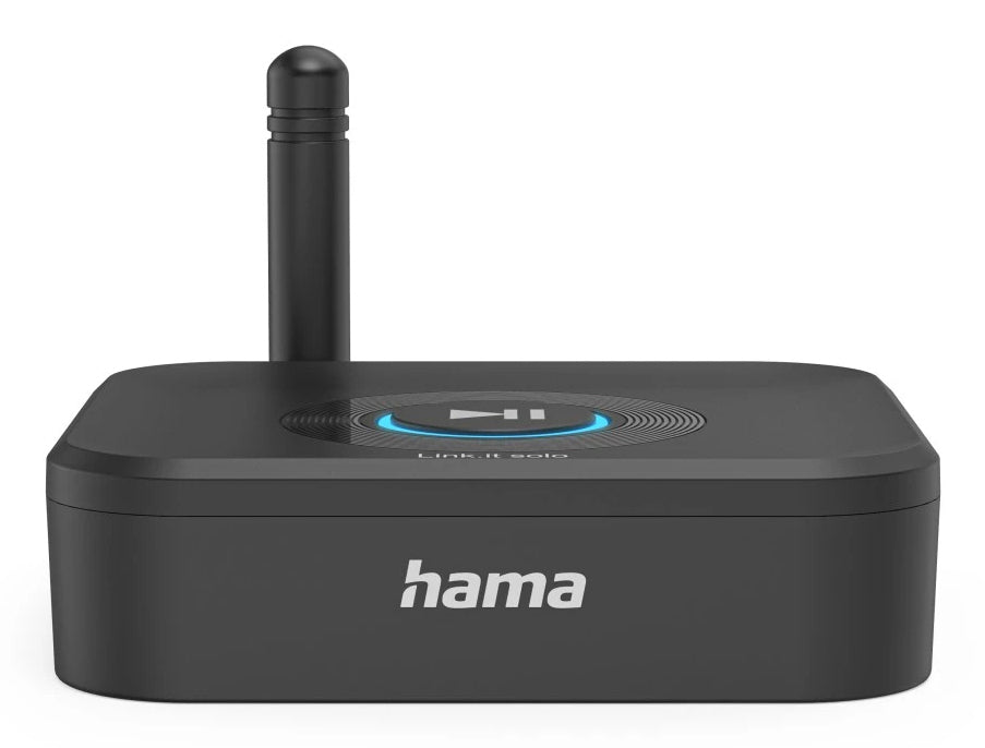 Hama Link.it solo – Bluetooth Audio-Empfänger – 3,5 mm – Bluetooth 5.3, 50 m – USB-C – schwarz