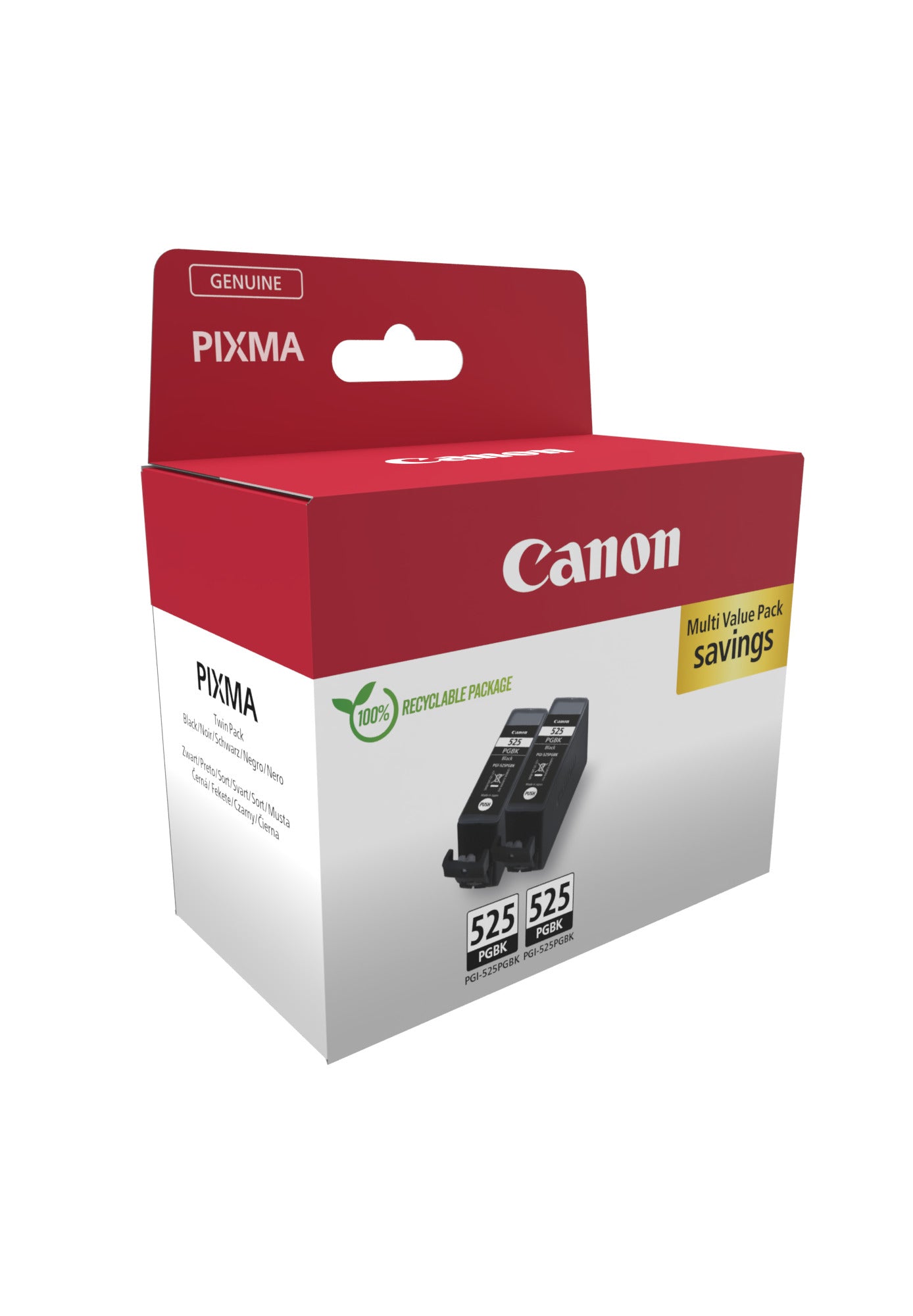 Canon Tintenpatrone – PGI-525, PIXMA iP4850 kompatibel, Twin Pack