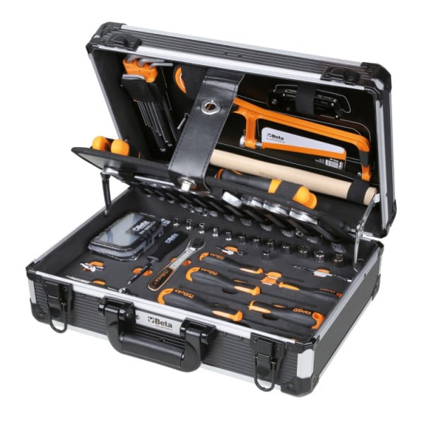 Beta BW2054E-100 Werkzeugkoffer – bestückt, 100-teilig, schwarz, B 400 × H 140 × T 300 mm