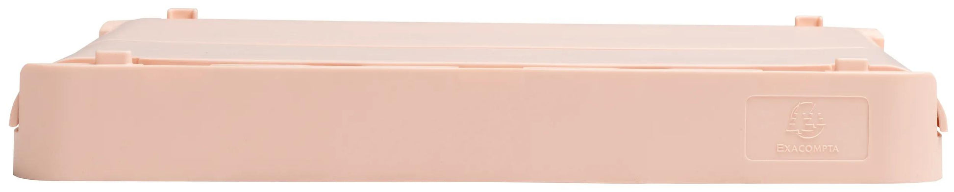 Exacompta Aufbewahrungsbox B 276 × H 120 × T 188 mm – für A5+, mit Tragegriff, stapelbar, Nude, PP