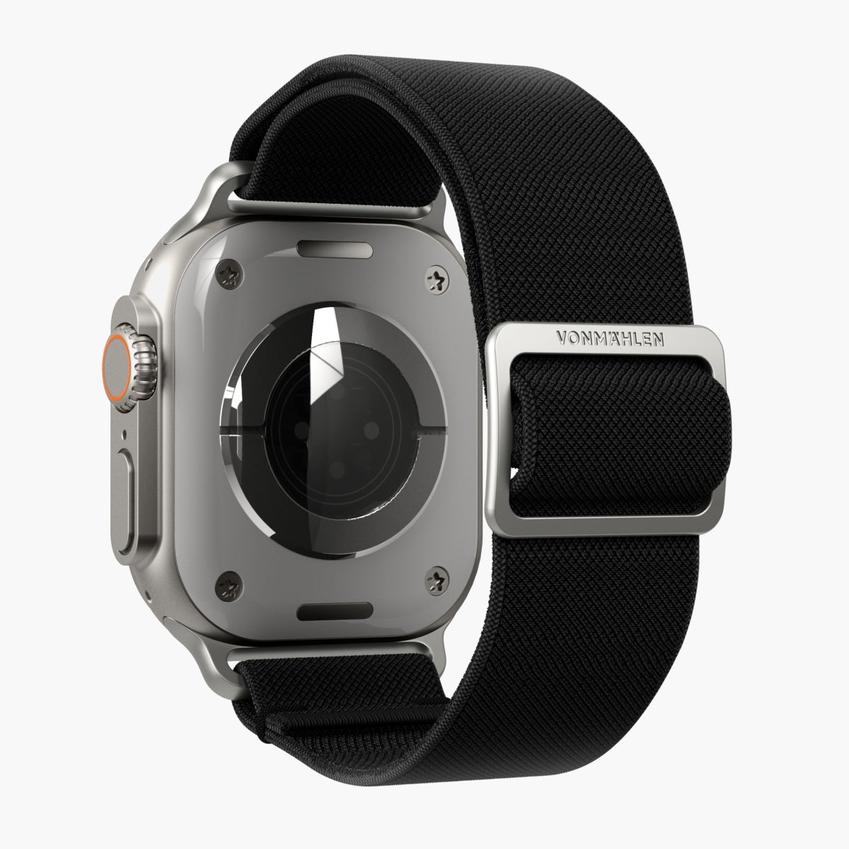Vonmählen Classic Nylon Loop – Schwarz, für Apple Watch 40/41/42 mm