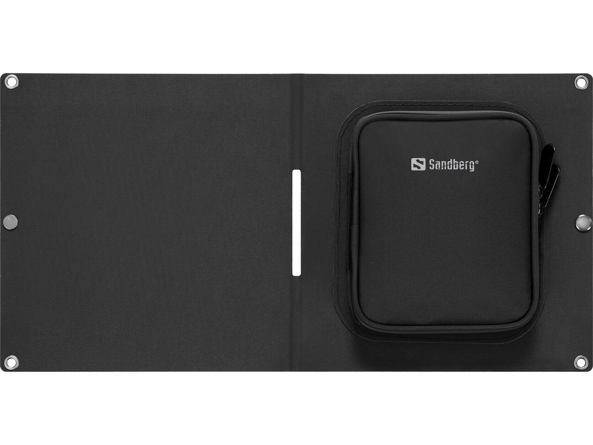 Sandberg 421-42 Solarpanel-Ladegerät 15 W – USB-C×1, USB-A×1, IP67 – für USB-Geräte – Schwarz