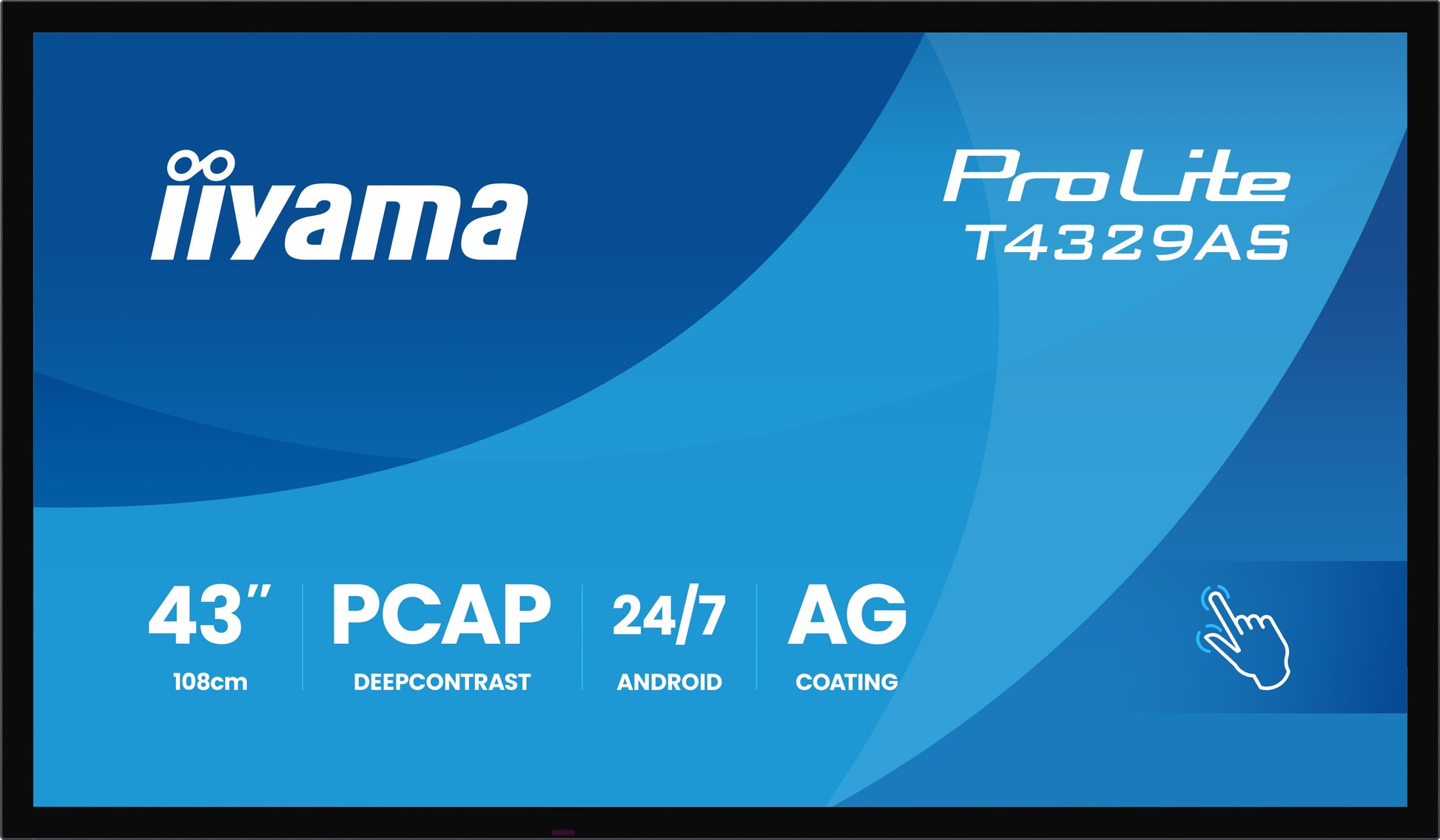 iiyama Interaktives Touch-Display, 43", Ultra HD 4K, 500 cd/m², Android