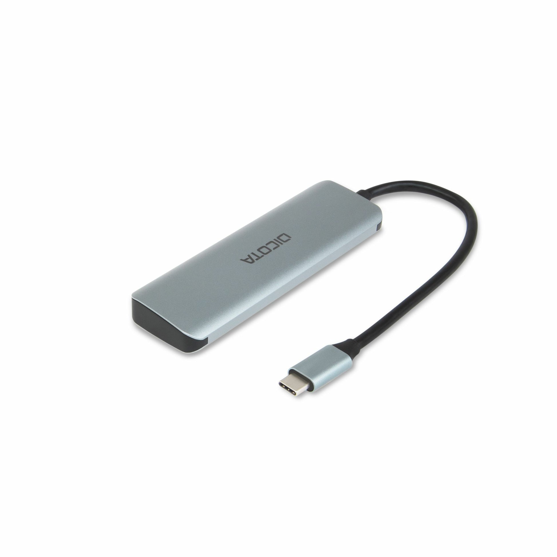 DICOTA D32061 USB-Hub – USB-C, 2× USB-A, 2× USB-C (10 Gbit/s), für Windows/Mac