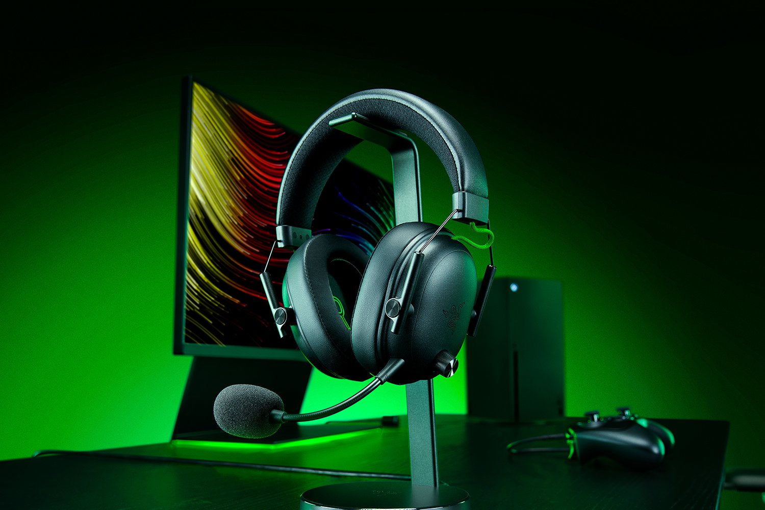 Razer BlackShark V3 – Over-Ear Gaming-Headset – Bluetooth, Surround-Sound, abnehmbares Mikrofon – Schwarz