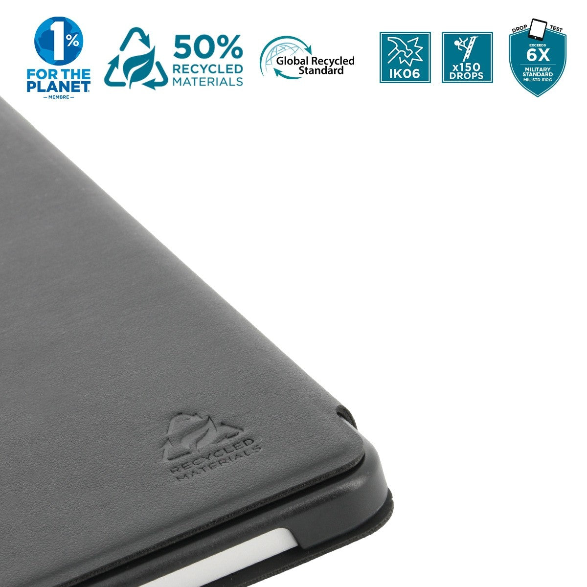 Mobilis Re.Life Tablet-Hülle für Samsung Galaxy Tab S9 FE 10,9"/Tab S9 11" – Schwarz