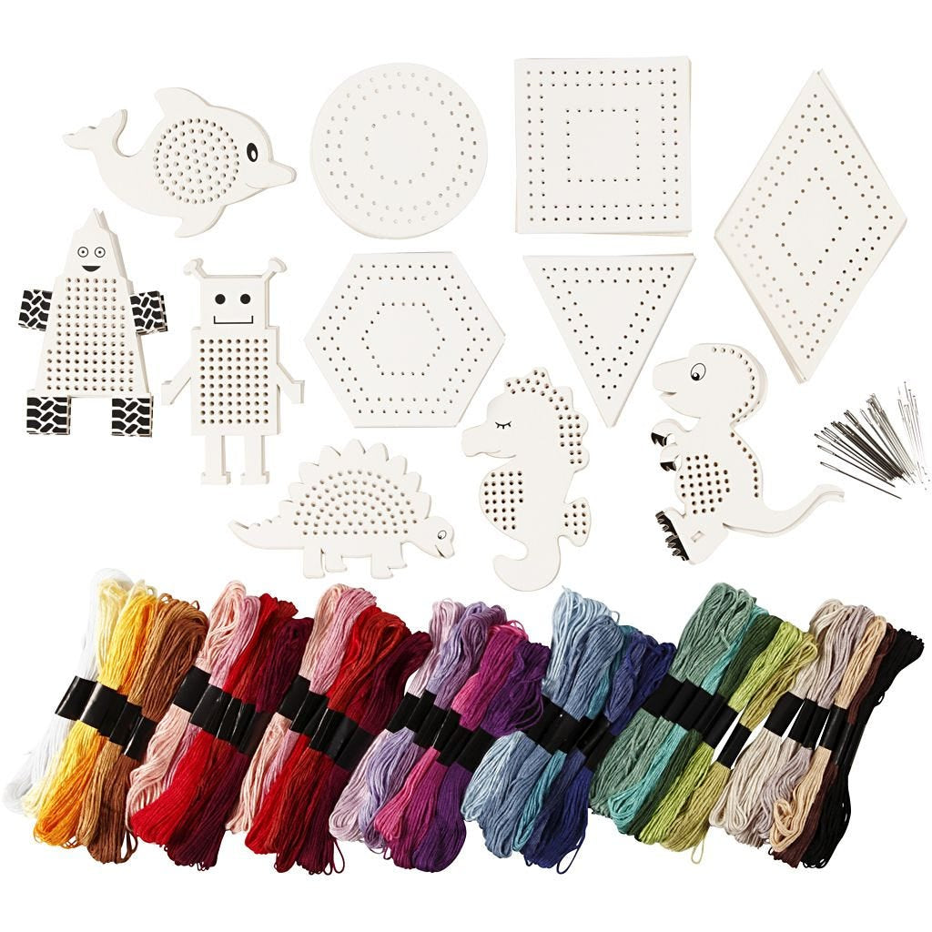 Creativ Company Stickgarn-Set – Sortiert, für Kinder