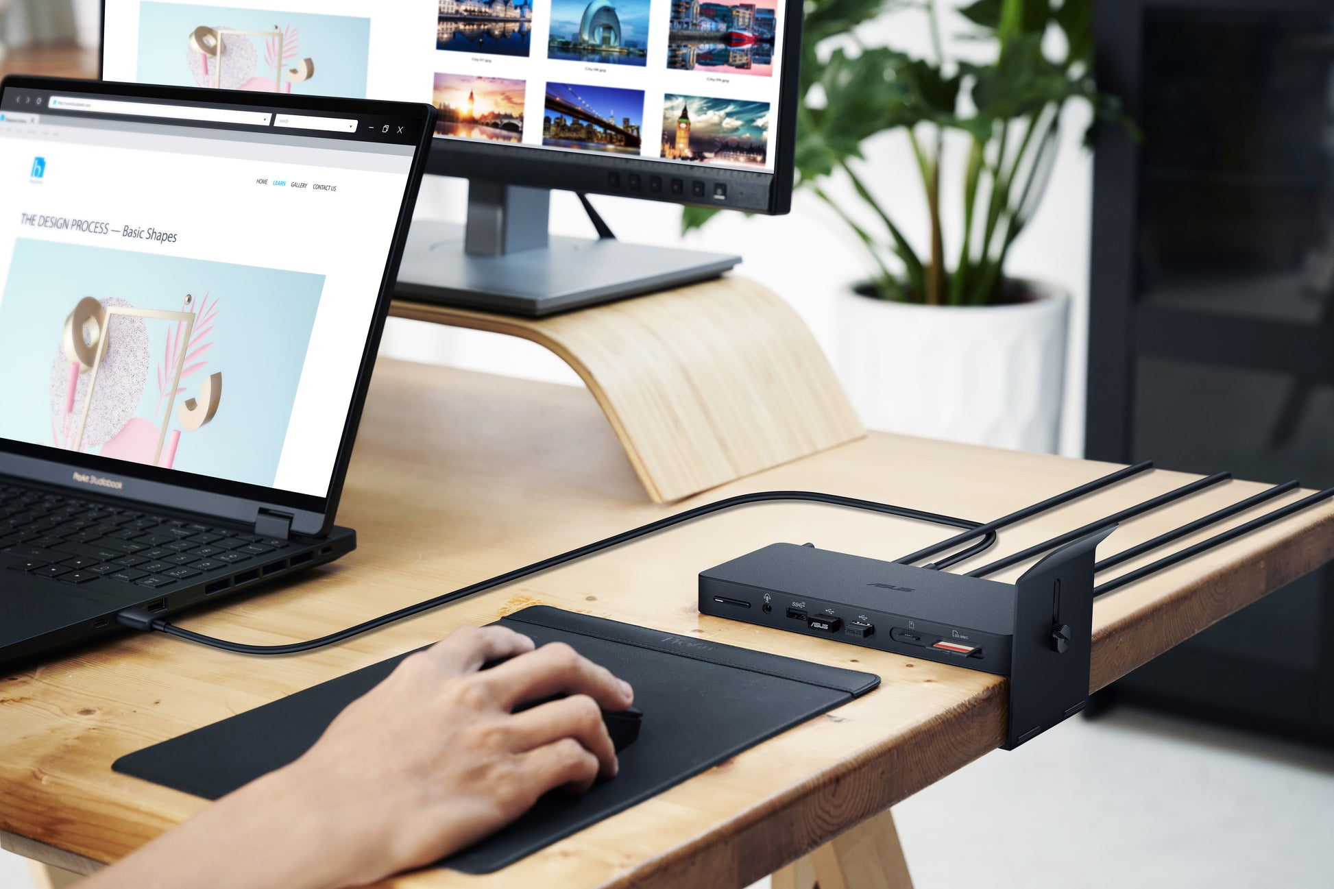 ASUS DC500 Dockingstation – Thunderbolt 4, 2× HDMI, 4× USB-A, 96 W PD, 2,5GbE, SD/microSD, für Windows/Mac