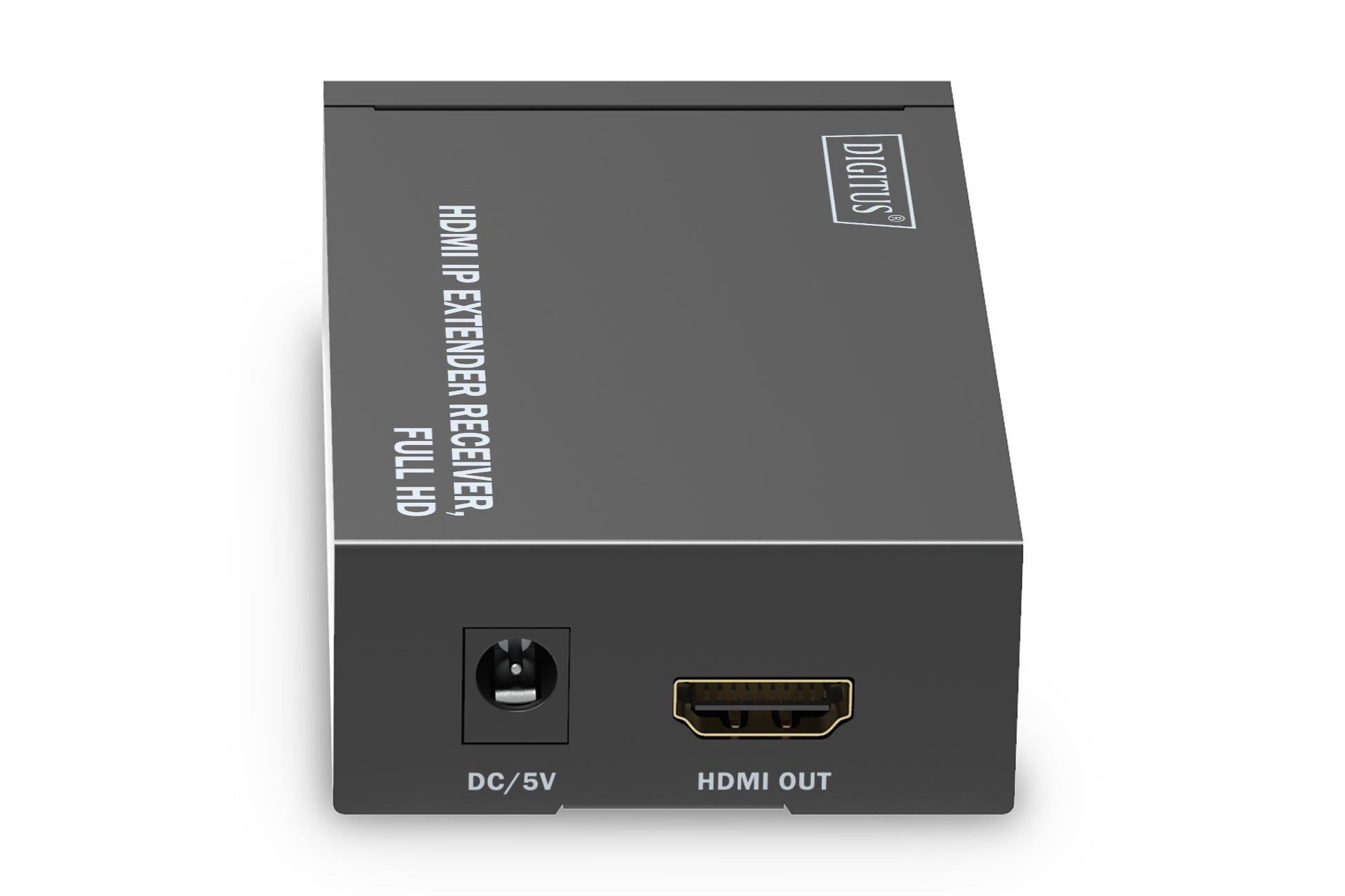 Digitus AV-Receiver – Full HD (1920×1080), kabelgebunden, HDMI, RJ-45 – für DS-55517 – Schwarz, Metall