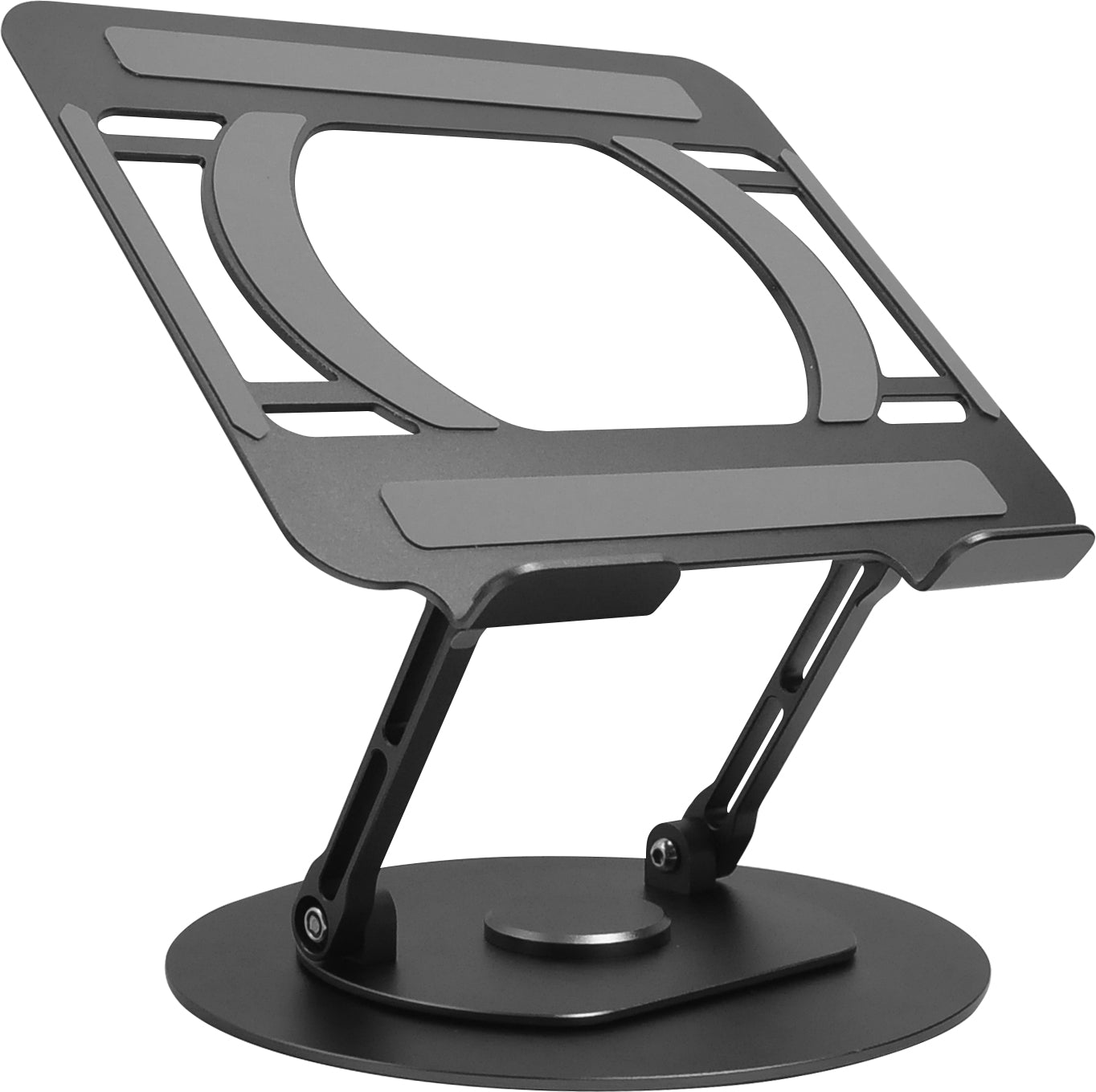 Vision Laptop-Ständer – bis 13,5", höhenverstellbar, 360° drehbar – Grau