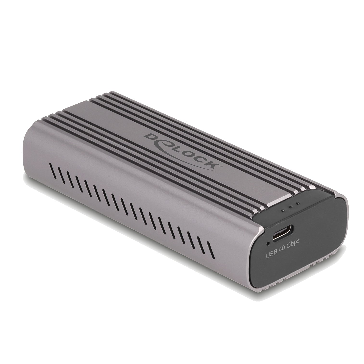 DeLOCK M.2 NVMe SSD-Gehäuse – 1-Bay M.2, USB4 40 Gbit/s, Thunderbolt 4, für M.2 NVMe (PCIe)