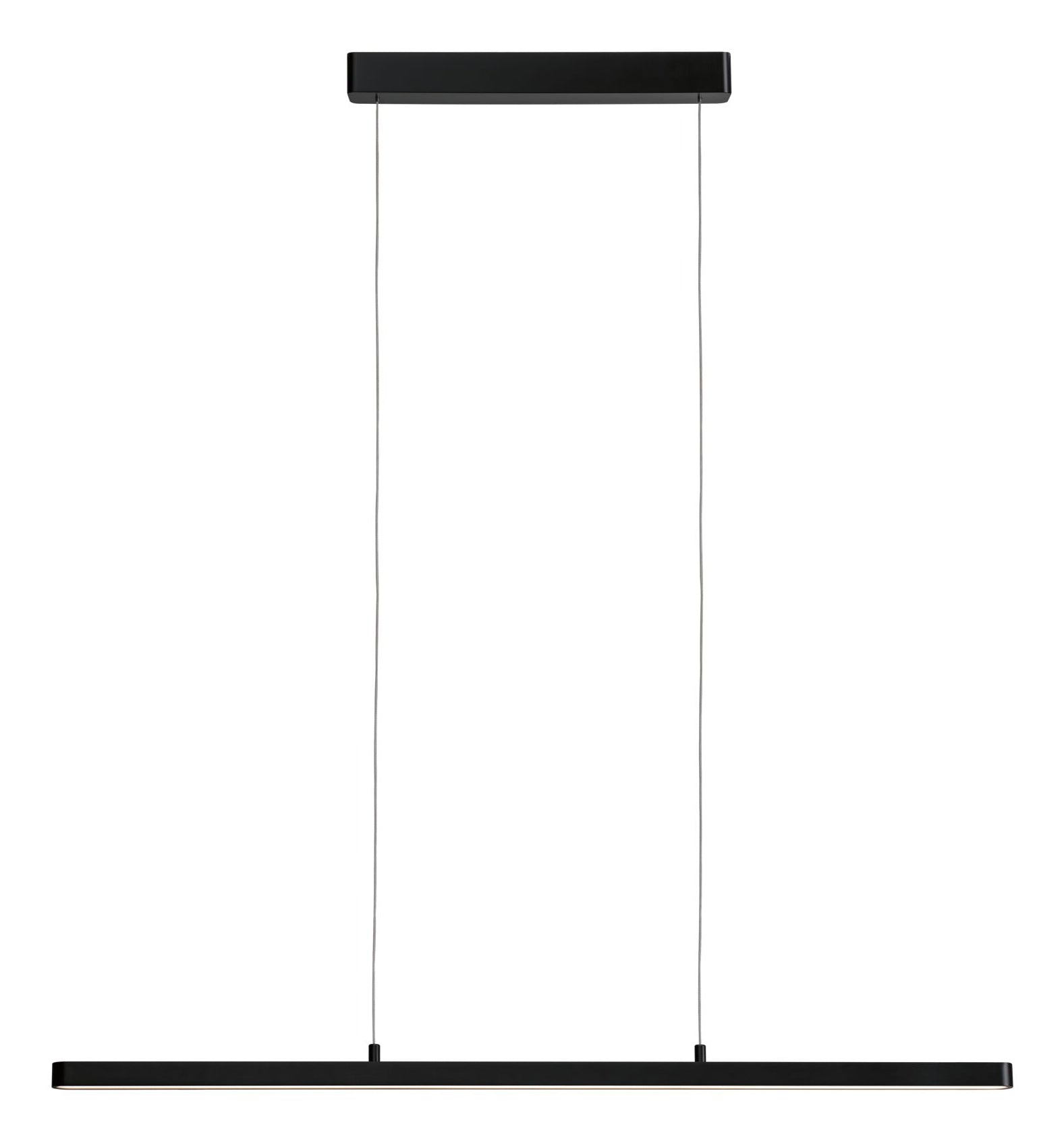 Paulmann Pendelleuchte Lento – 100 × 3 cm, 4950 lm, 43 W, 2700–6500 K, dimmbar, für ZigBee 3.0, schwarz