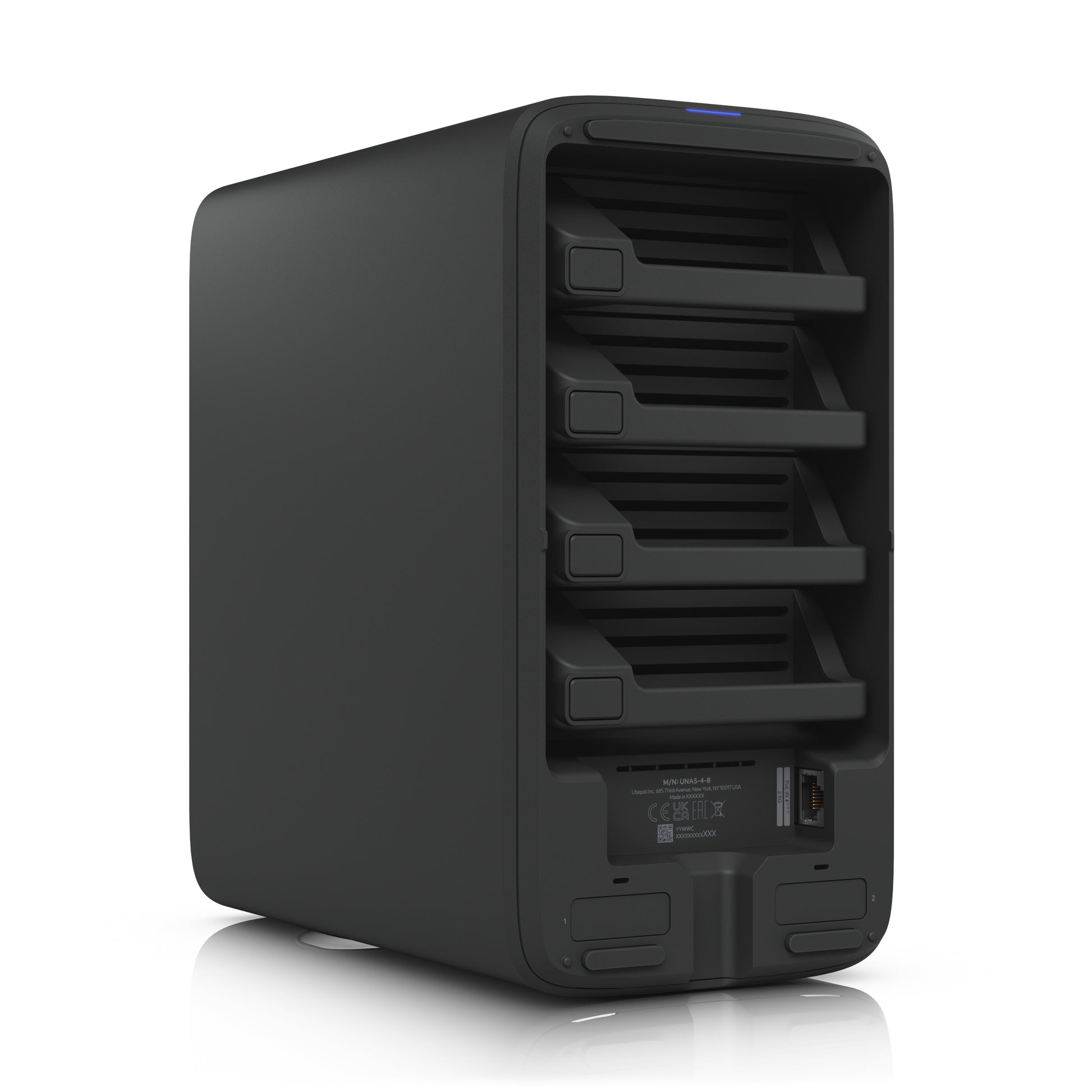 Ubiquiti UniFi Network Attached – 4-Bay Desktop NAS – ARM Cortex‑A57, 4 GB RAM, 2,5GbE
