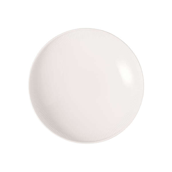 Villeroy & Boch Afina Suppenteller – 0,75 l, Porzellan, Weiss, Mikrowellengeeignet, Spülmaschinenbeständig