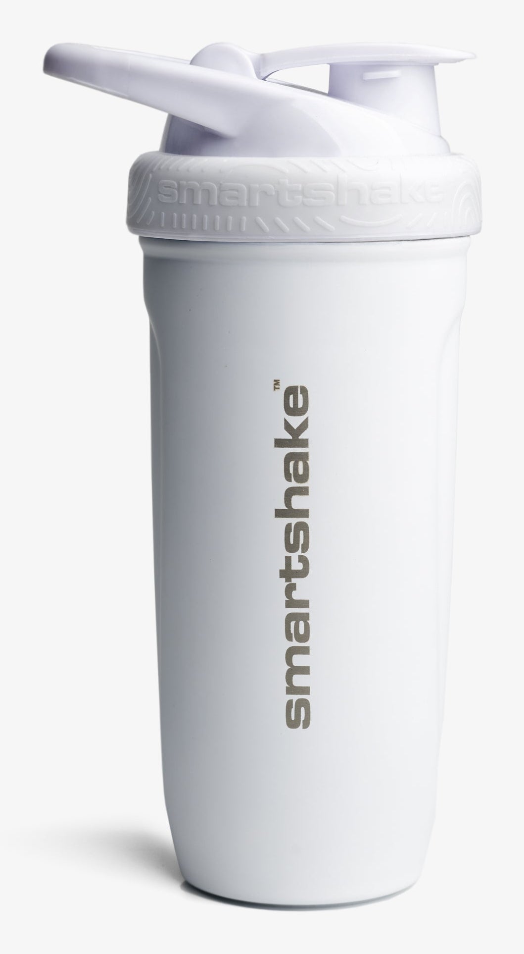 Smartshake Reforce Trinkflasche 900 ml – Kunststoff, Schraubdeckel, Weiss