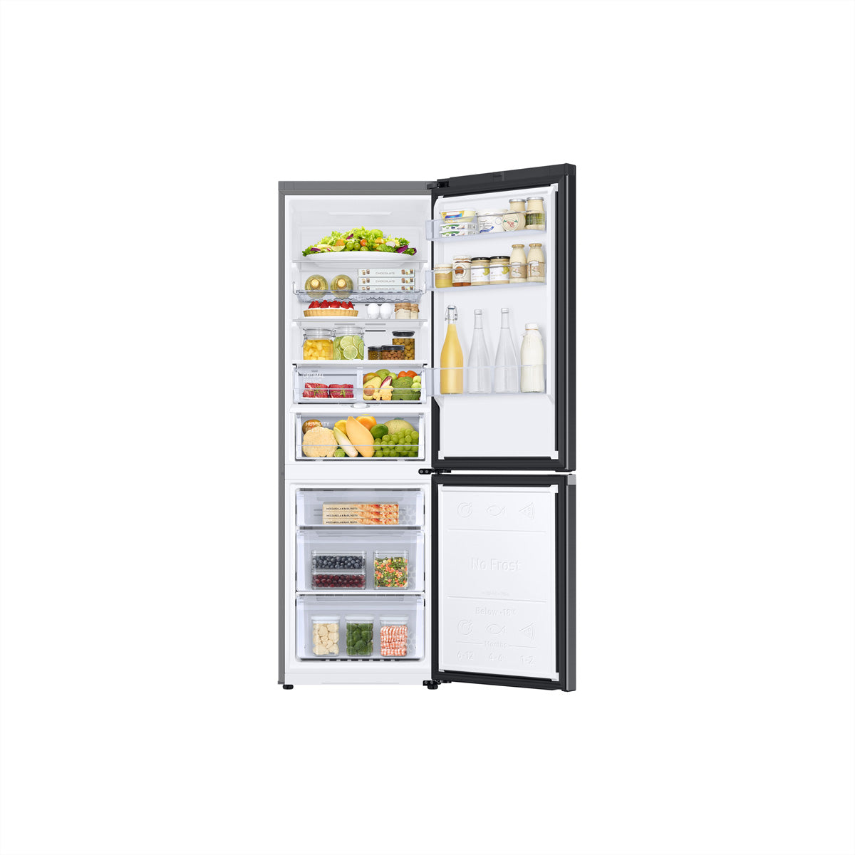Samsung Kühl-Gefrierkombination RB7300 – 344 l, Energieeffizienzklasse B, 35 dB, Silber