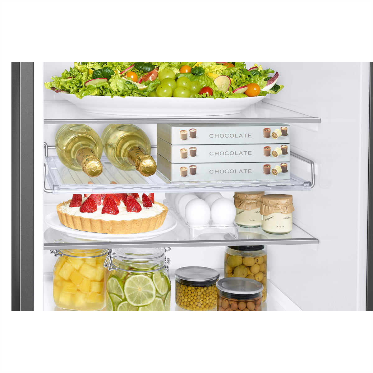 Samsung Kühl-Gefrierkombination RB7300 – 344 l, Energieeffizienzklasse B, 35 dB, Silber