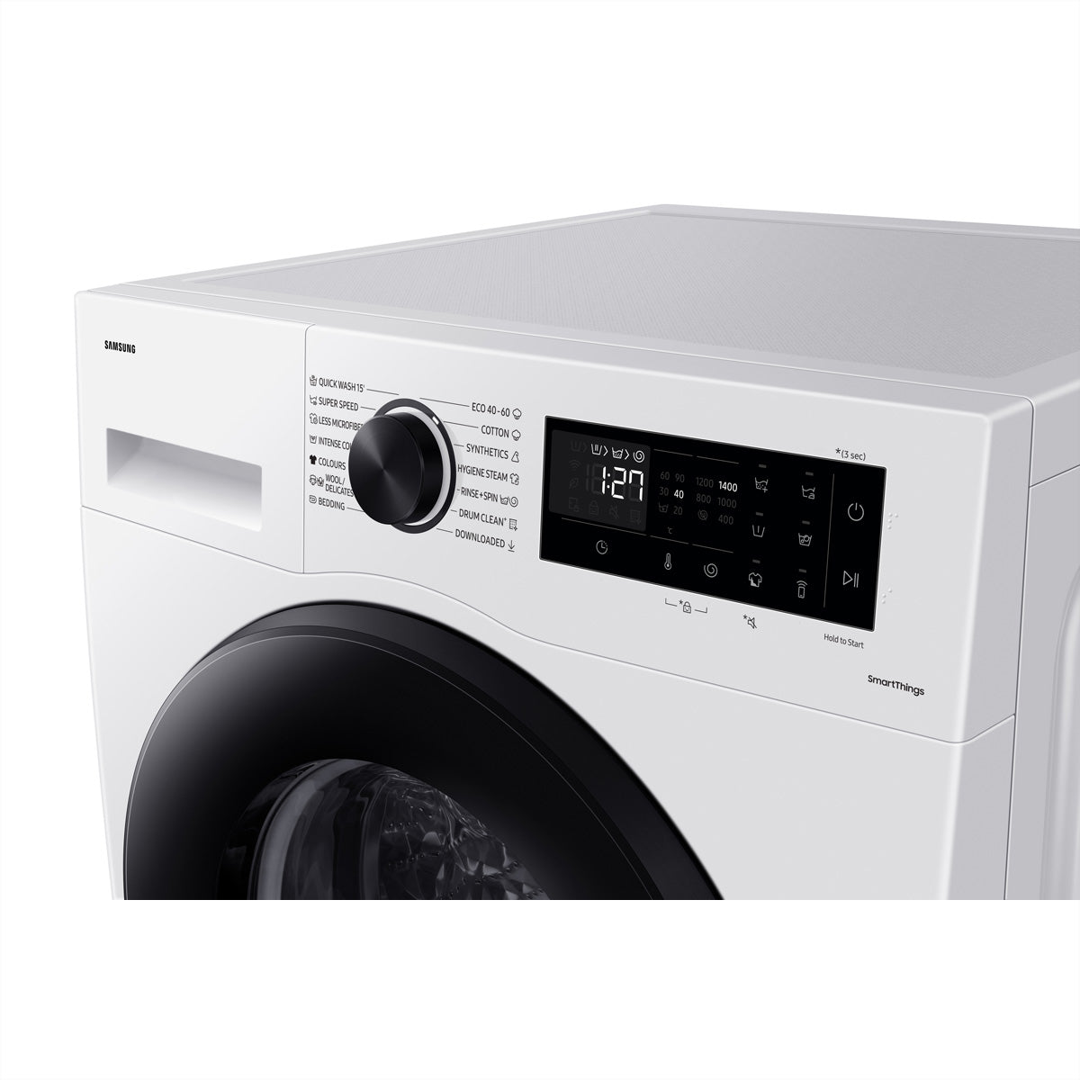 Samsung Waschmaschine Frontlader, WW5000, 60 × 60 × 85 cm, Metall, Weiss, 11 kg, 1400 U/min, AI EcoBubble