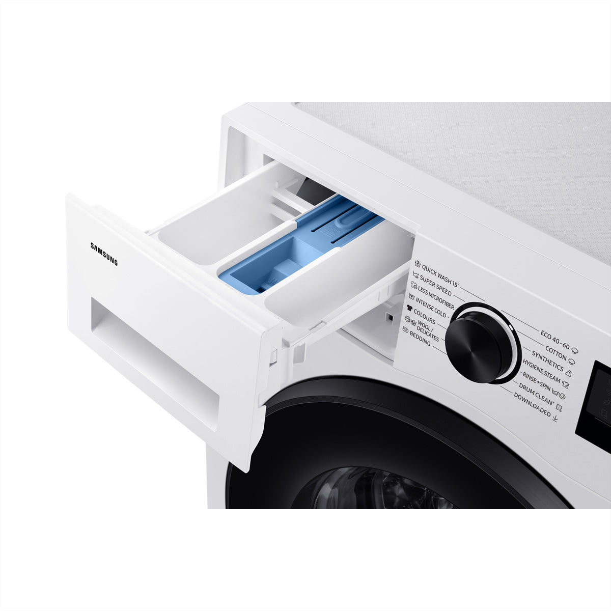 Samsung Waschmaschine Frontlader, WW5000, 60 × 60 × 85 cm, Metall, Weiss, 11 kg, 1400 U/min, AI EcoBubble