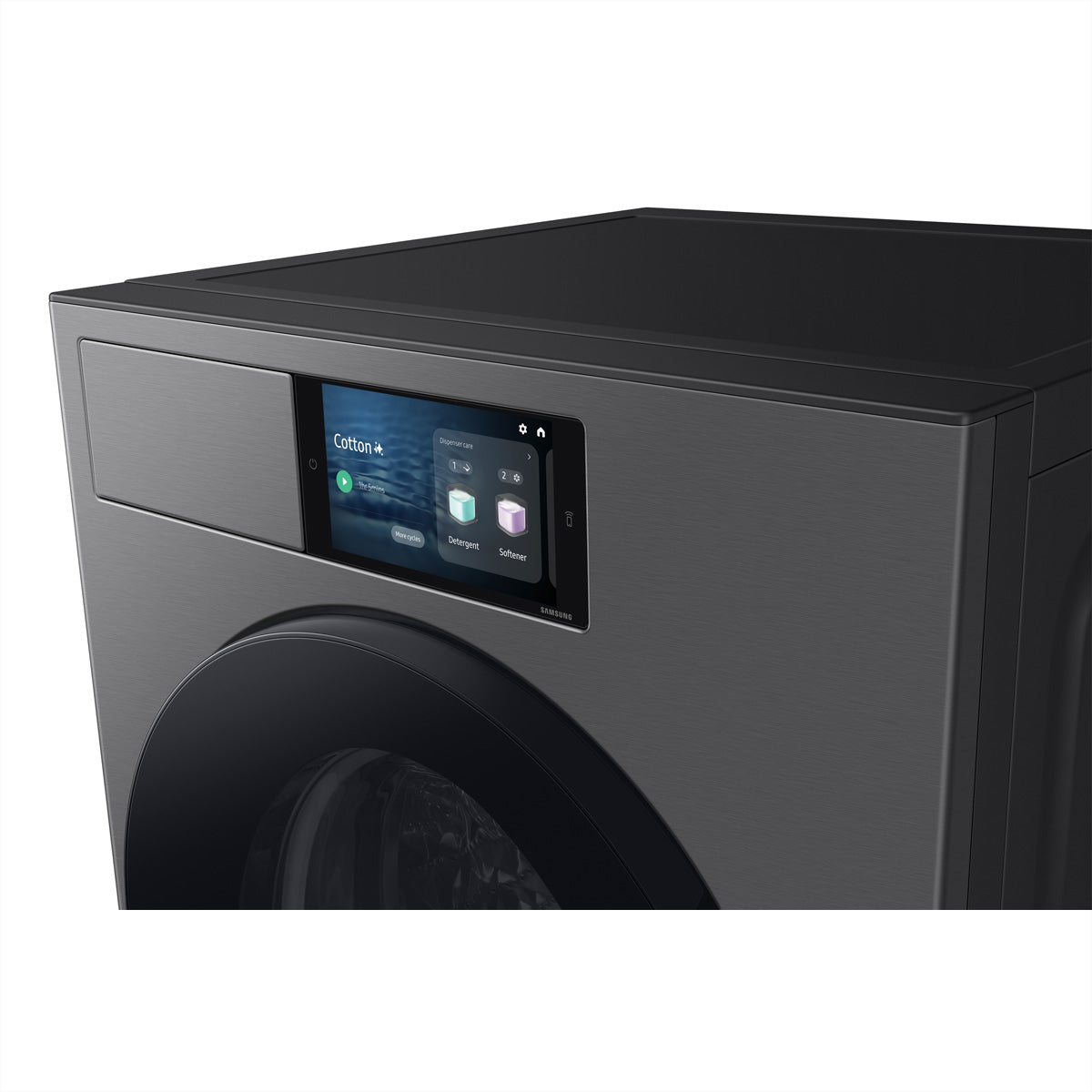Samsung Waschmaschine 9 kg, silber, 60 × 85 × 60 cm – WF90F09C4SU5