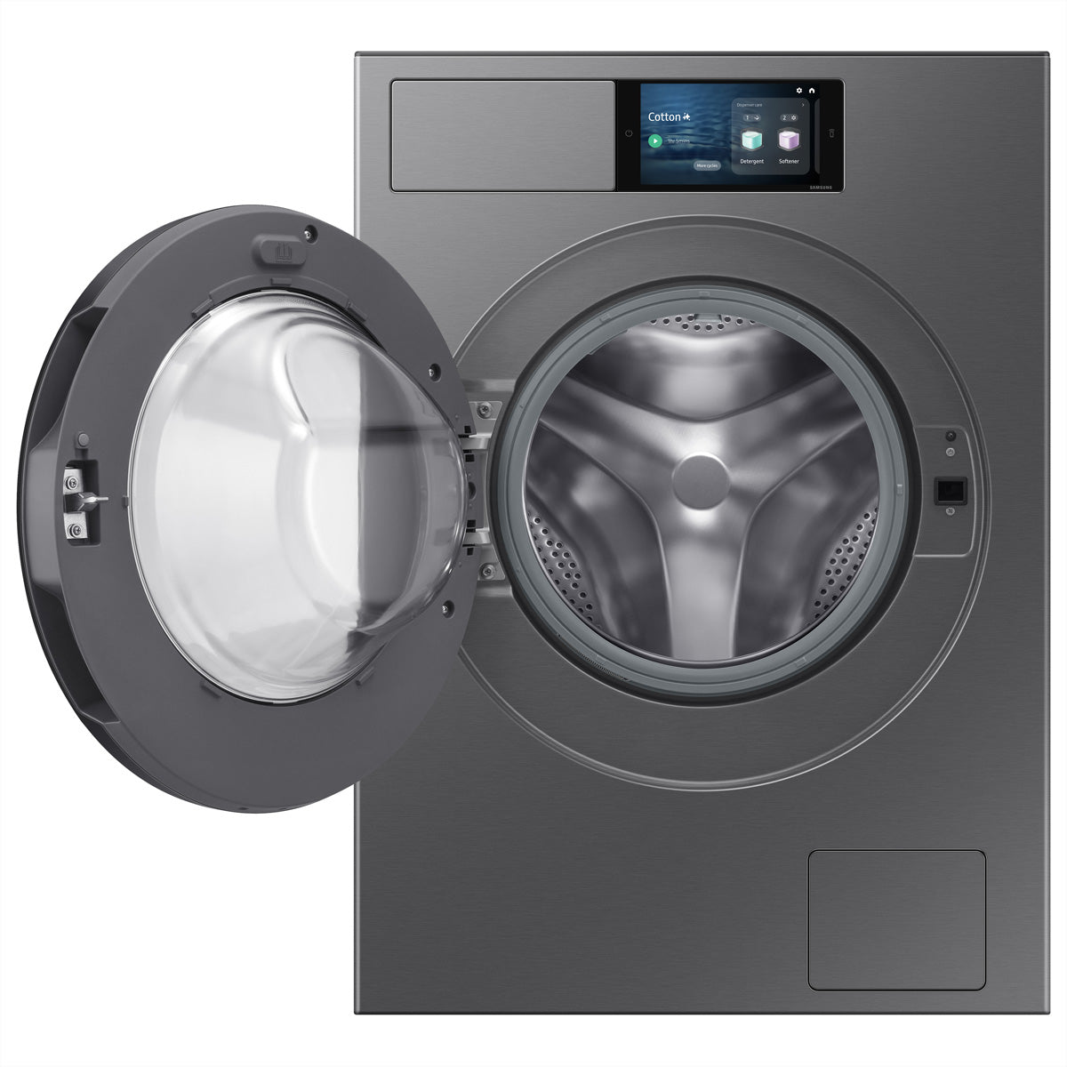 Samsung Waschmaschine 9 kg, silber, 60 × 85 × 60 cm – WF90F09C4SU5