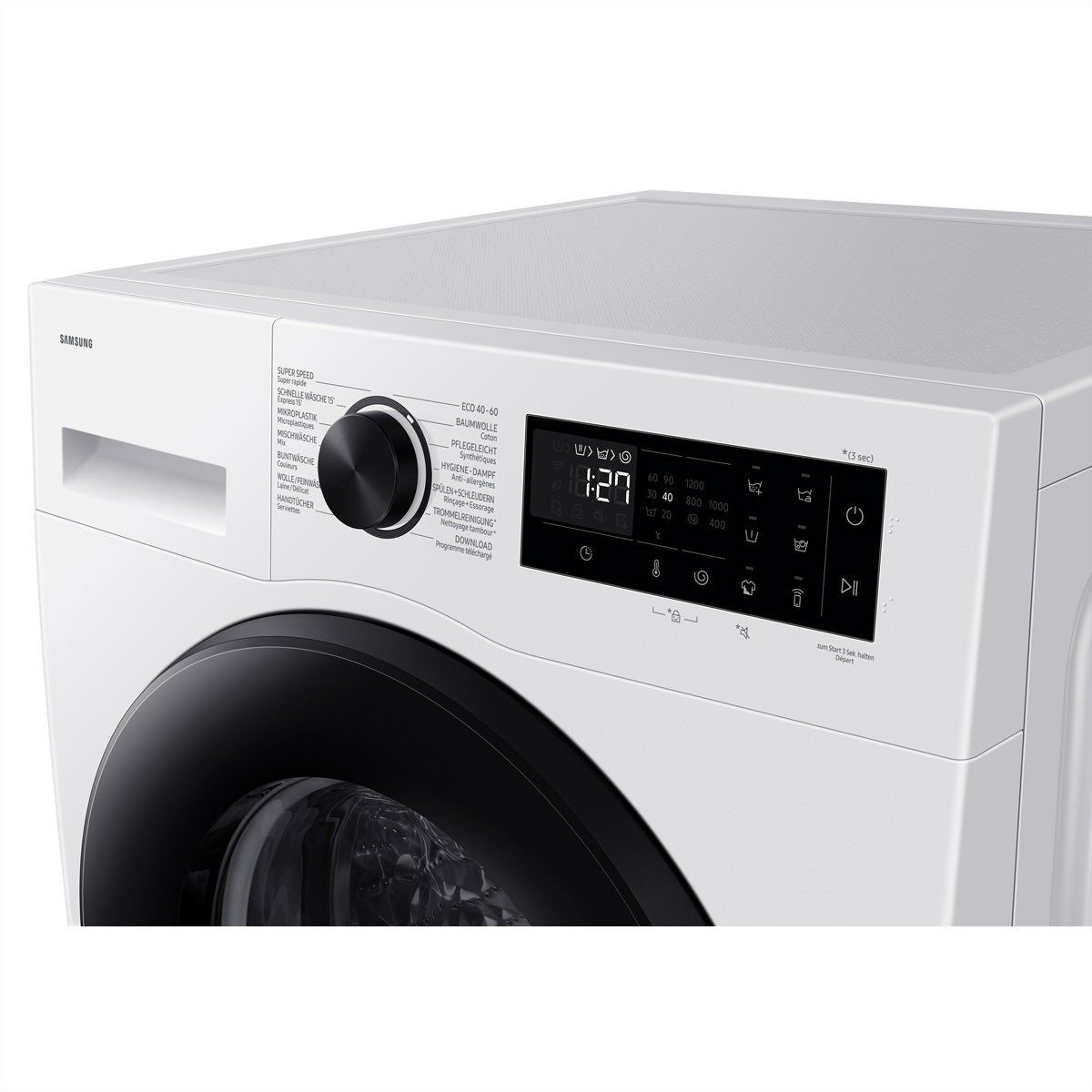 Samsung Waschmaschine Frontlader, WW5000, 10 kg, Energieklasse A, Weiss, 60,0 cm × 57,5 cm × 85,0 cm