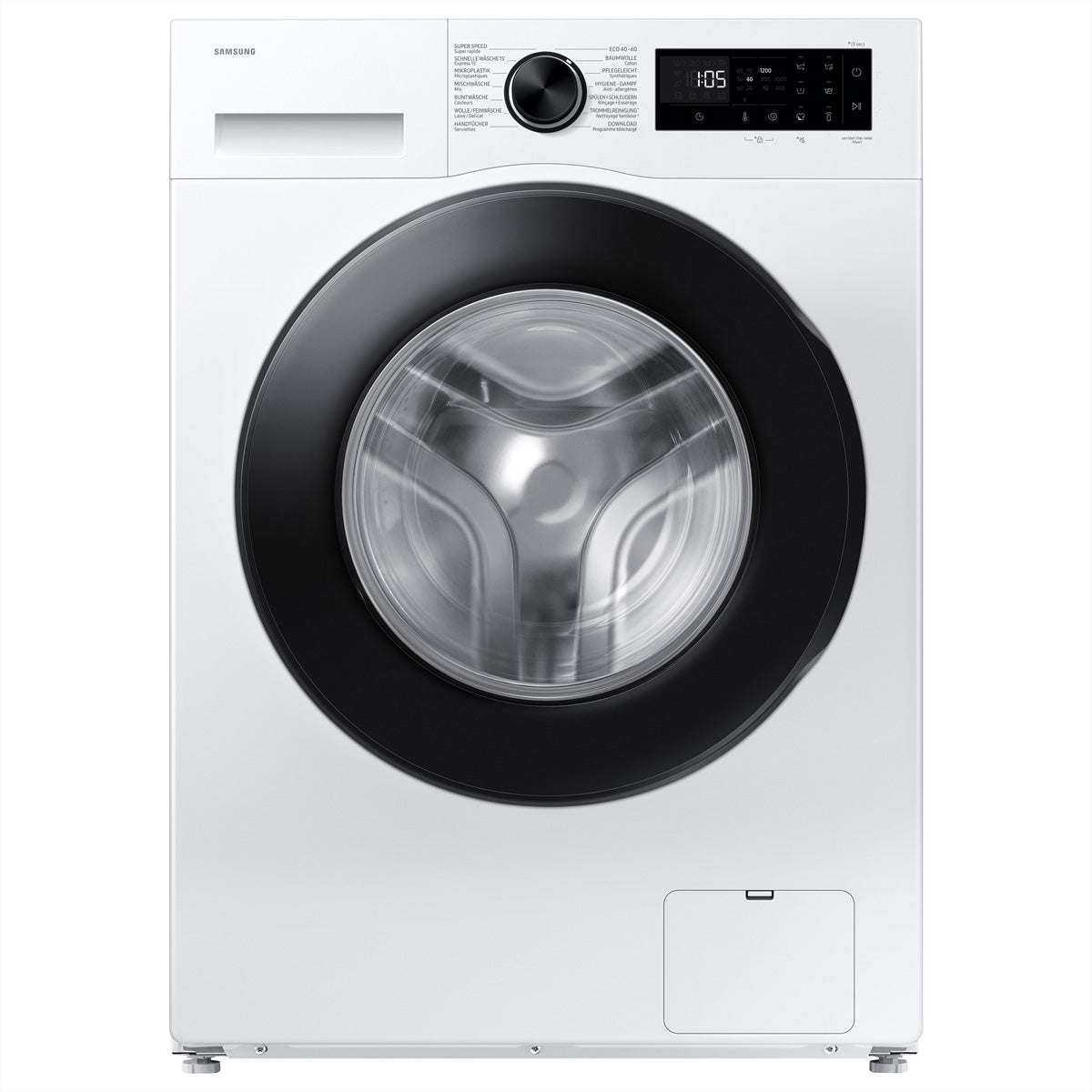 Samsung Waschmaschine WW5100 Slim – 60 × 85 × 47 cm, weiss, 8 kg, 1200 U/min, wifi-gesteuert