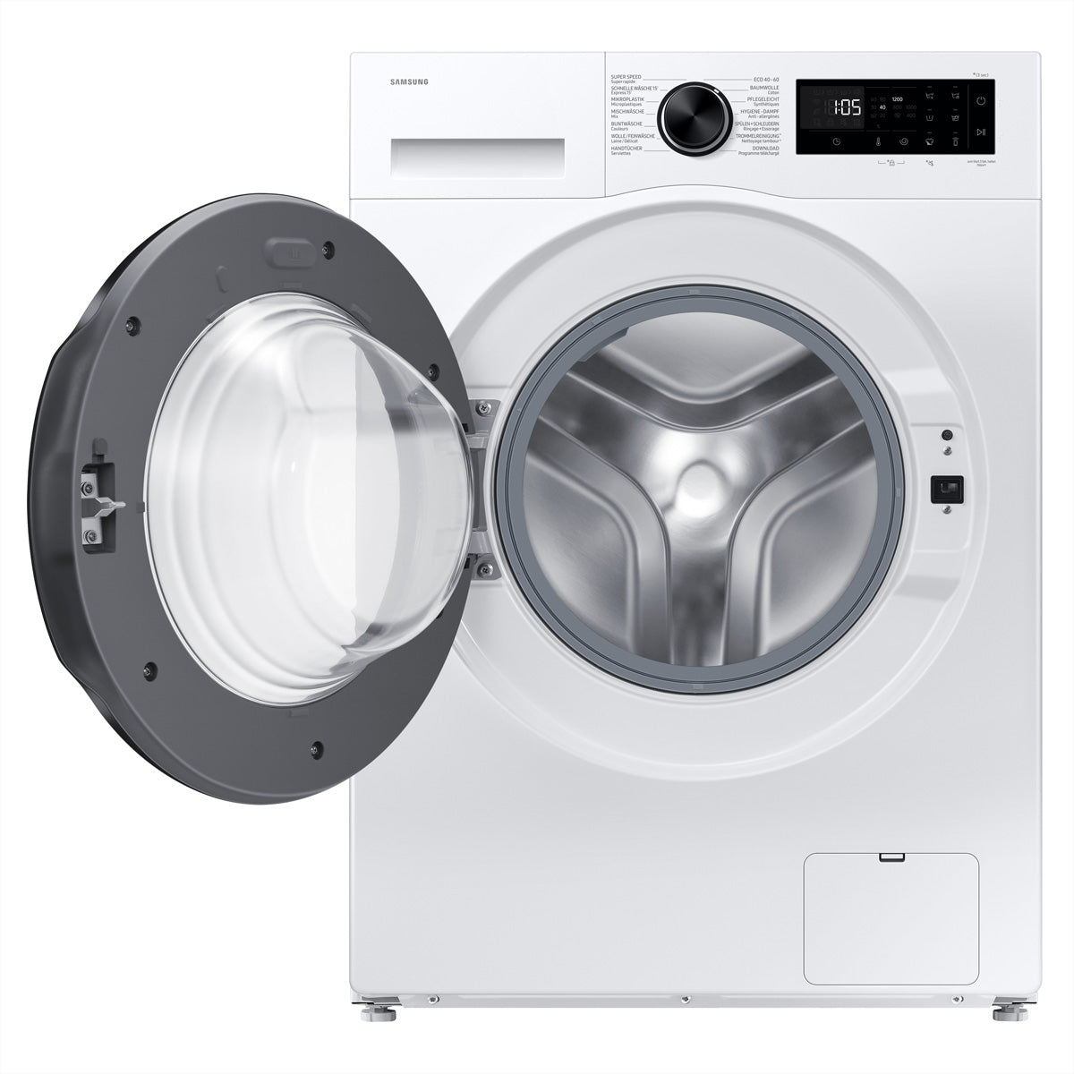 Samsung Waschmaschine WW5100 Slim – 60 × 85 × 47 cm, weiss, 8 kg, 1200 U/min, wifi-gesteuert
