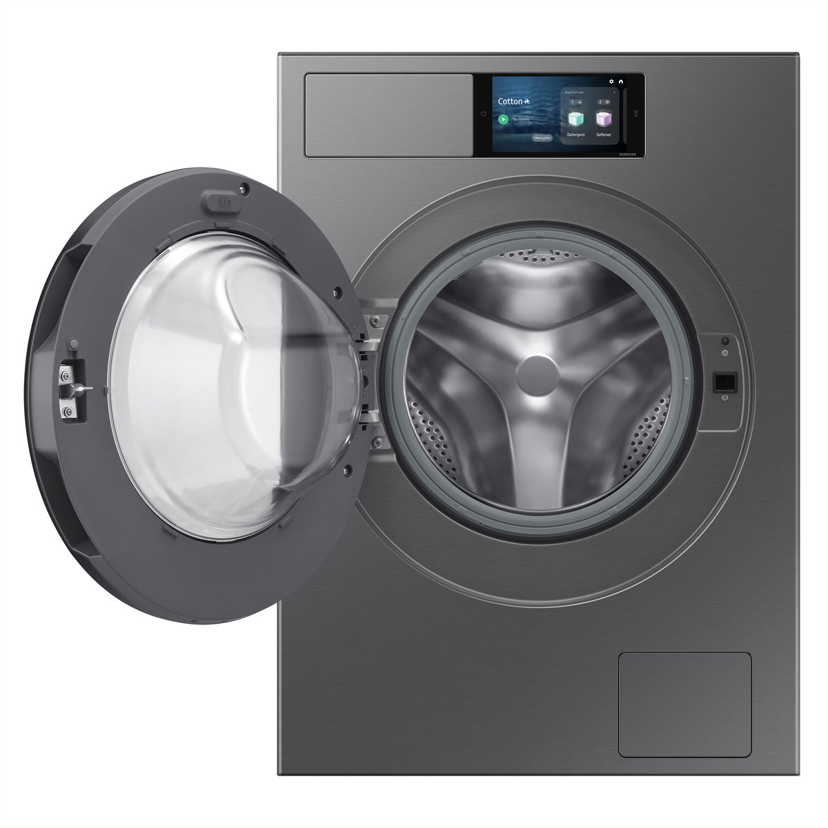 Samsung Waschmaschine Frontlader, WF90H09C4ST5, 9 kg, Schwarz, Energieklasse A